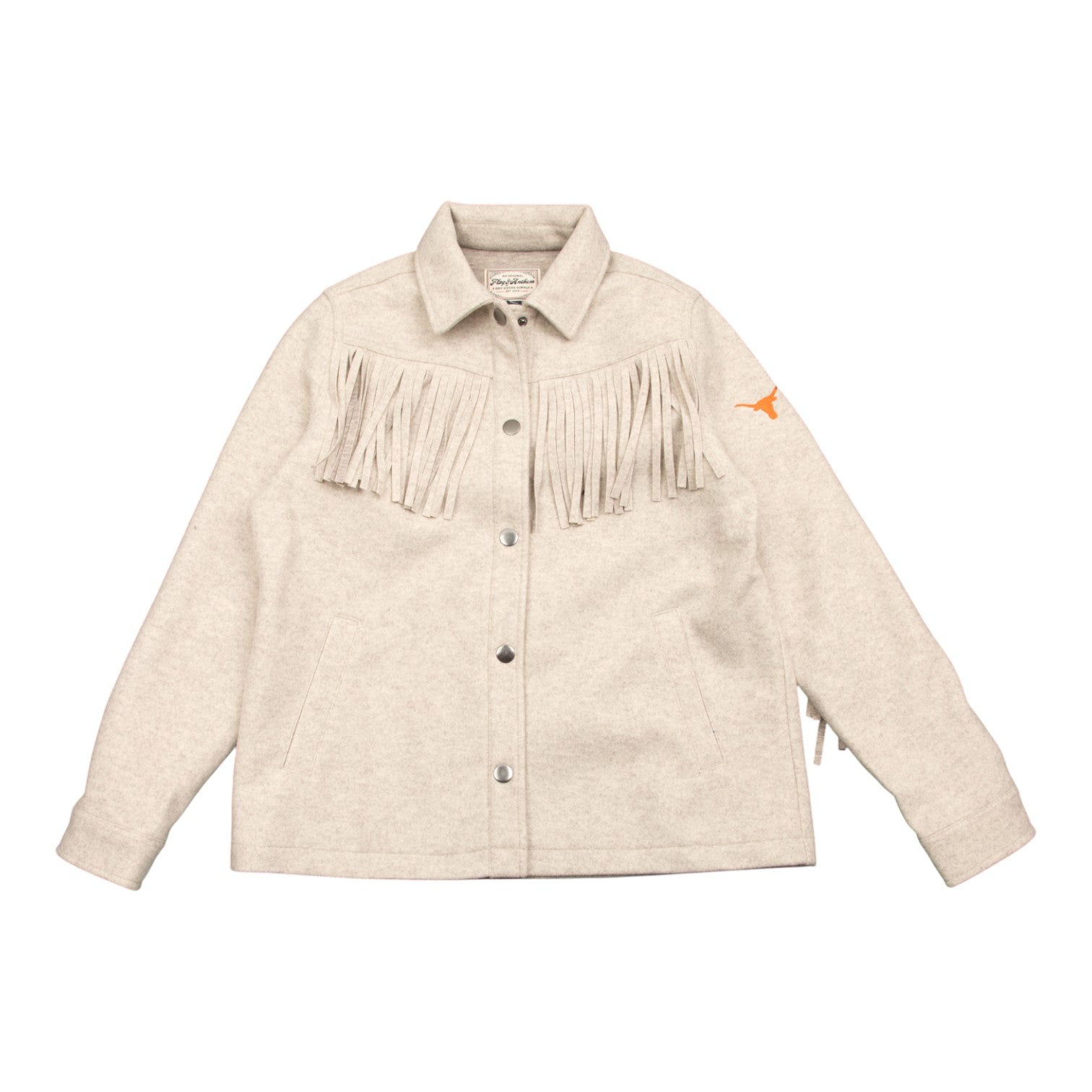 Texas Longhorns Arley Fringed Solid Jacket