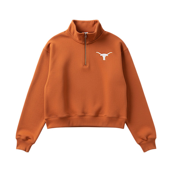 ZooZatZ Texas Longhorns Cropped Quarter Zip – University Co-op