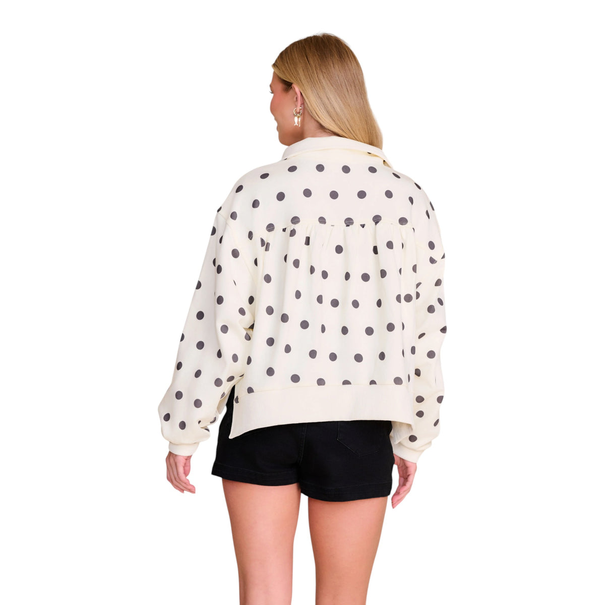 Stewart Simmons Texas Longhorns Recruit Polka Dot Quarter Zip Pullover
