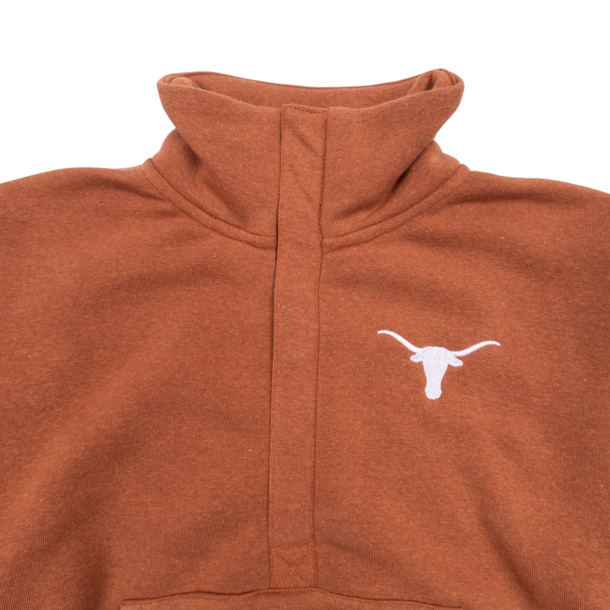 ZooZatZ Texas Longhorns Half Snap Fleece Burnt Orange