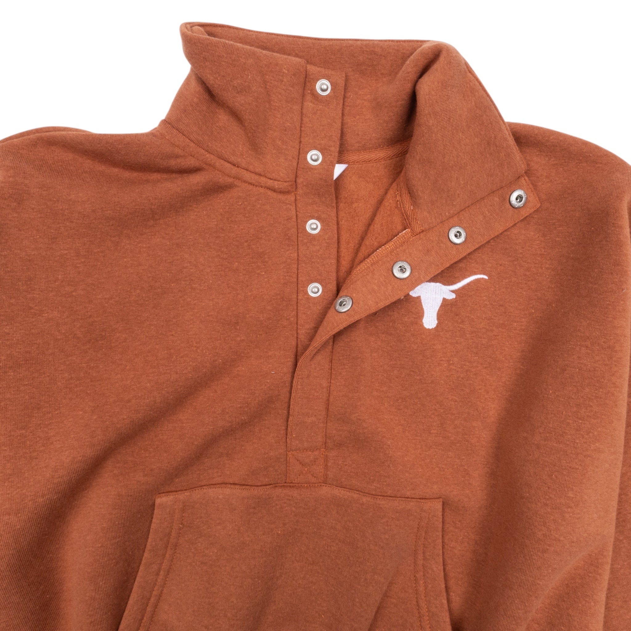ZooZatZ Texas Longhorns Half Snap Fleece Burnt Orange