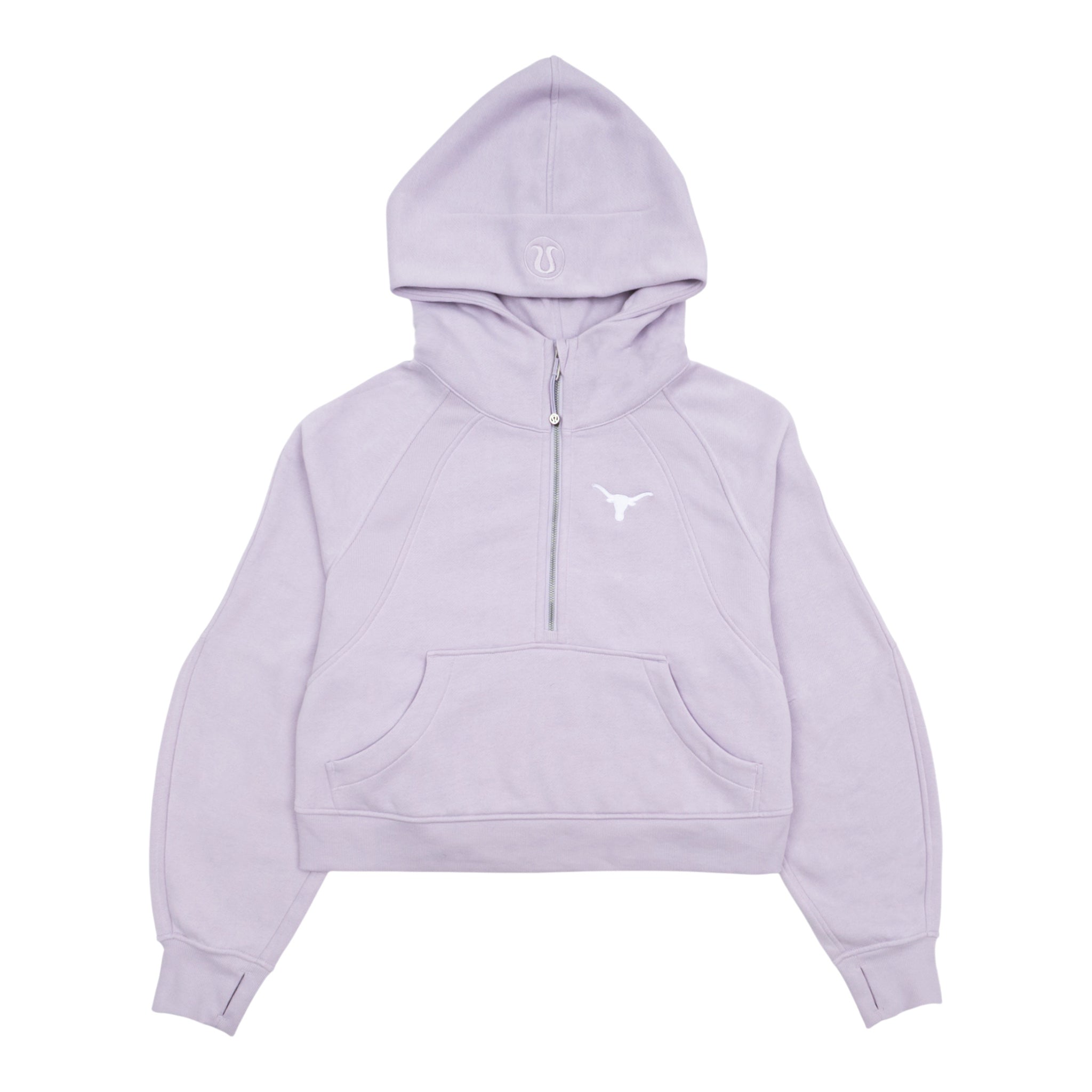lululemon Texas Longhorns Scuba Oversized Half-Zip Hoodie Light Purple