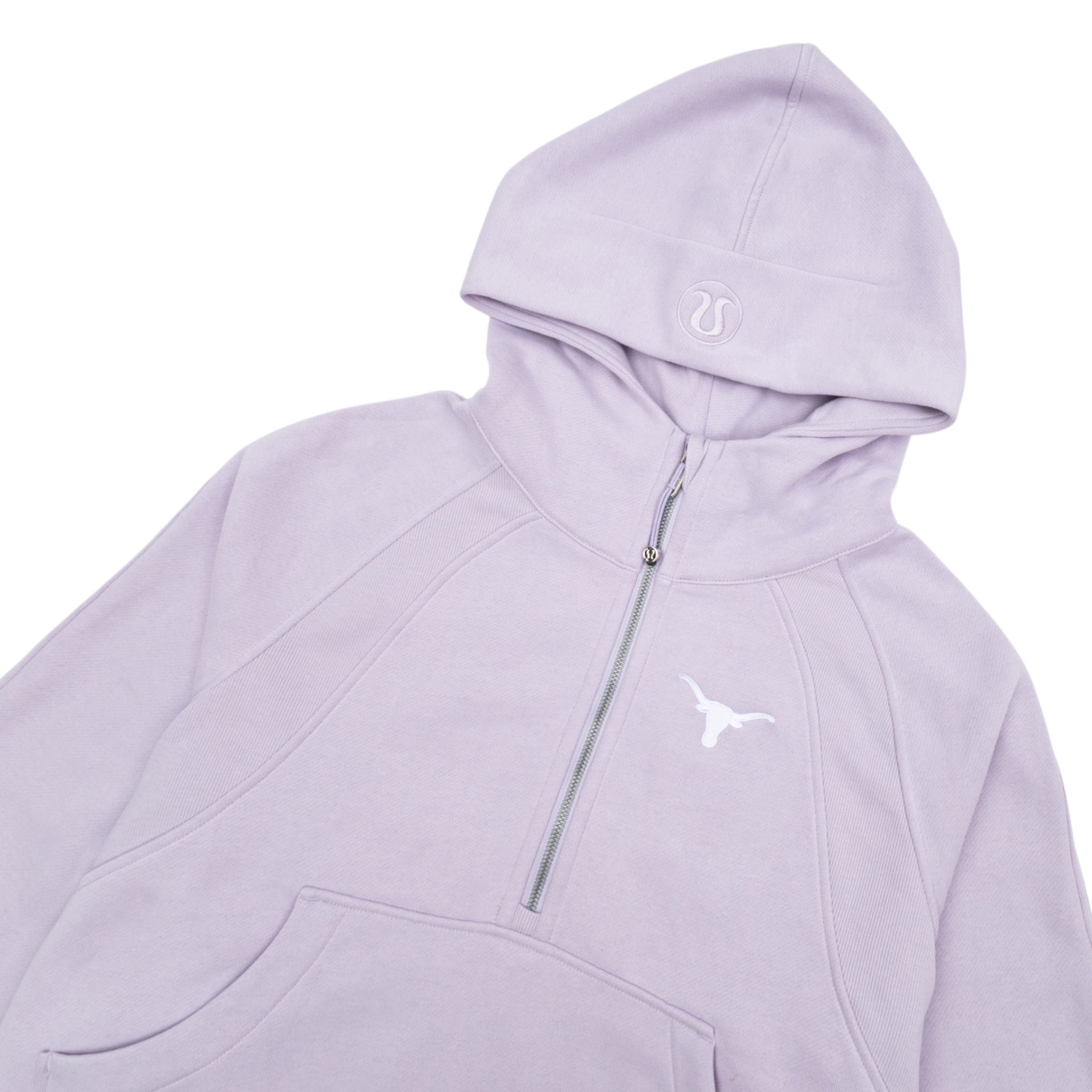 lululemon Texas Longhorns Scuba Oversized Half-Zip Hoodie Light Purple