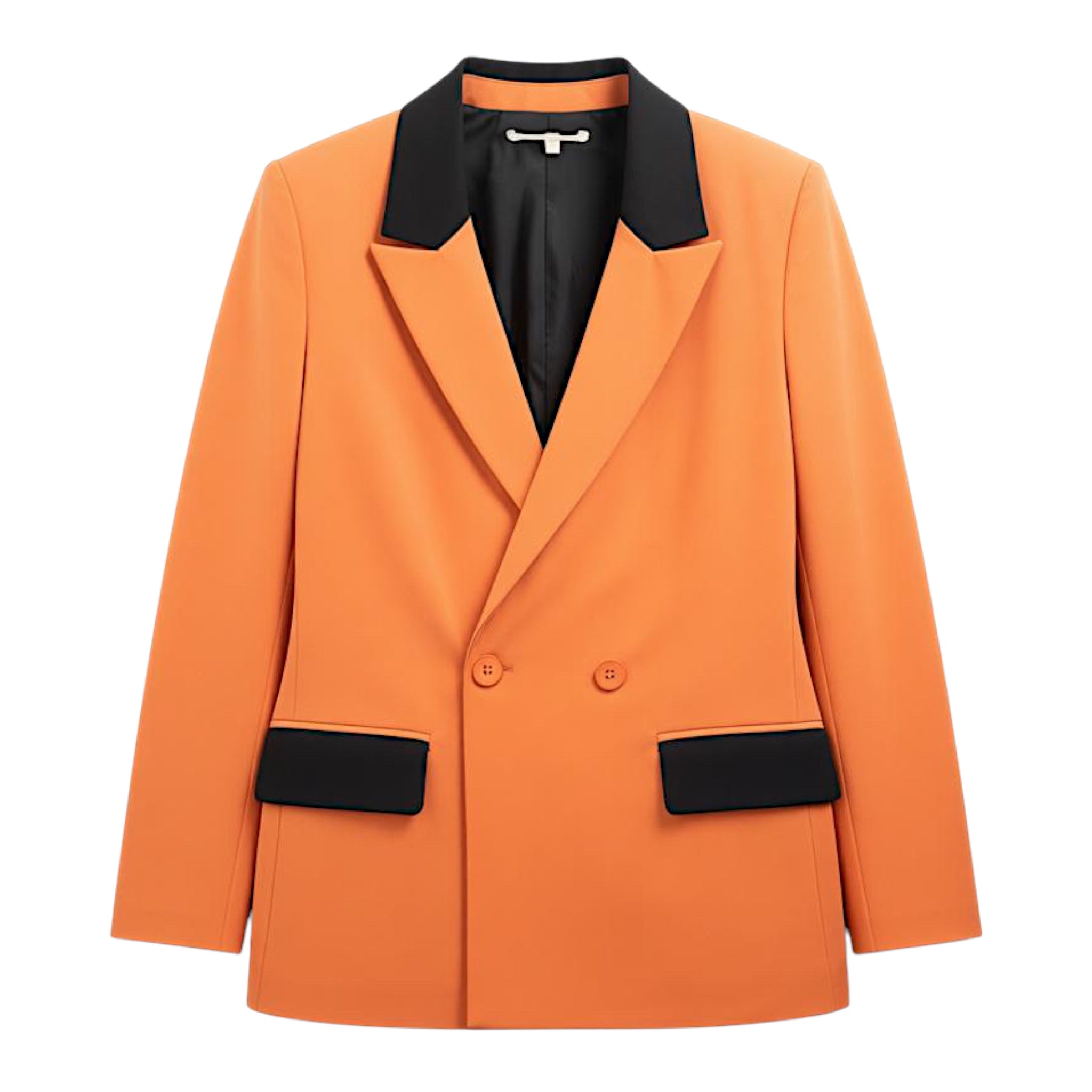 Woven Colorblock Blazer