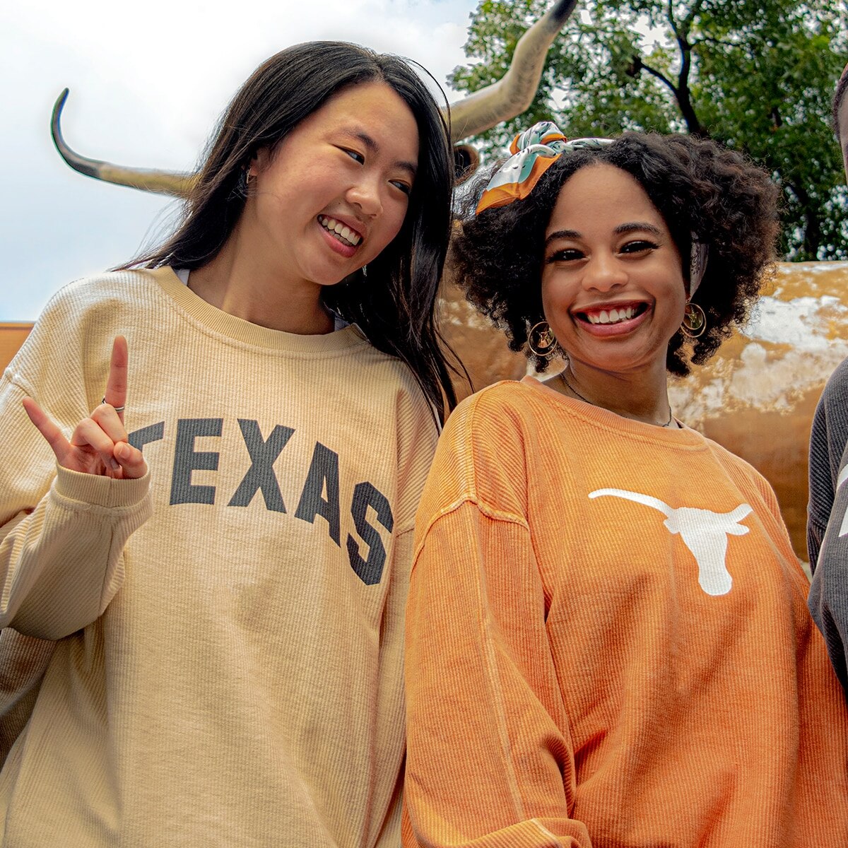 Chicka-D Longhorns Corded Sweatshirt