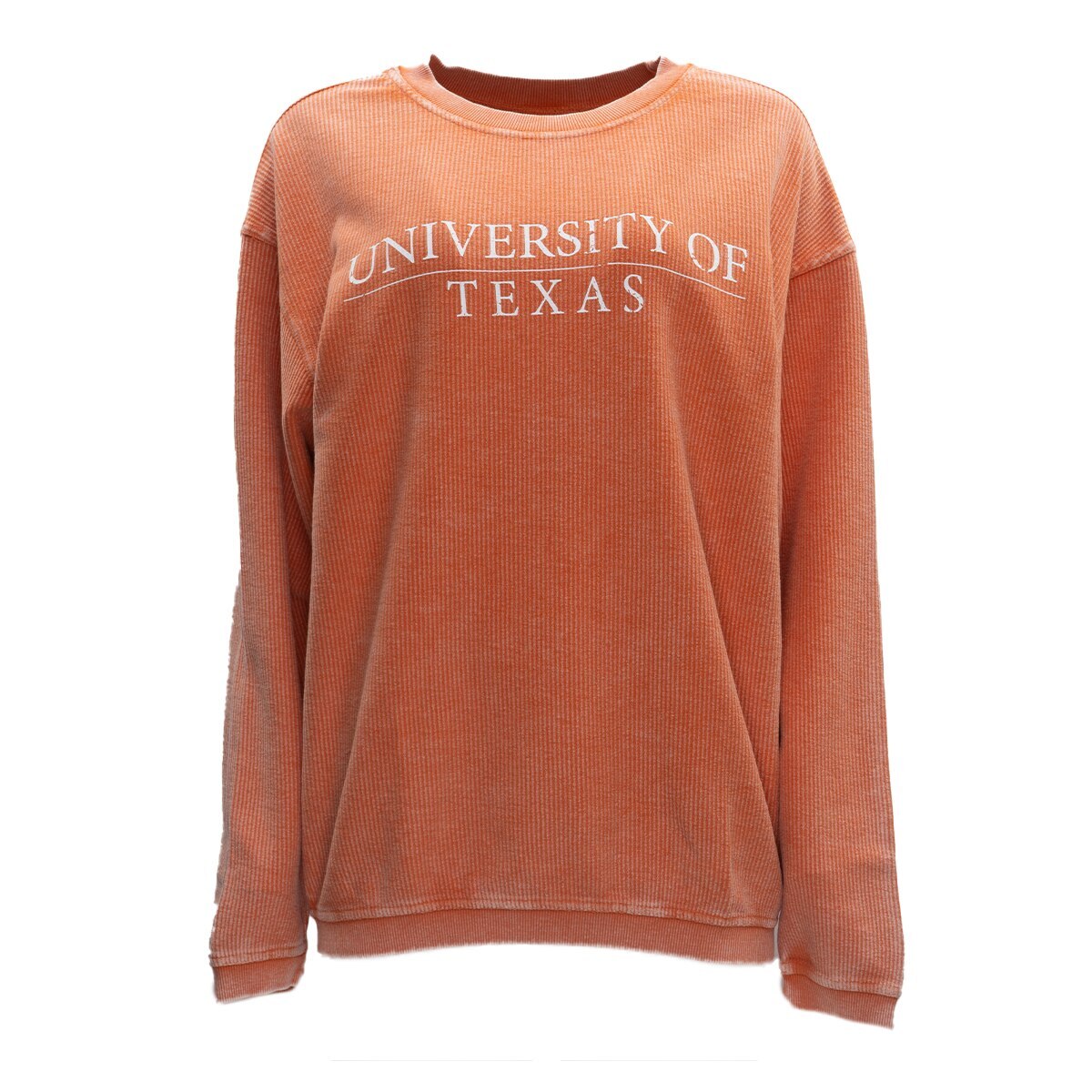 University of Texas Distressed Bar Corded Sweatshirt
