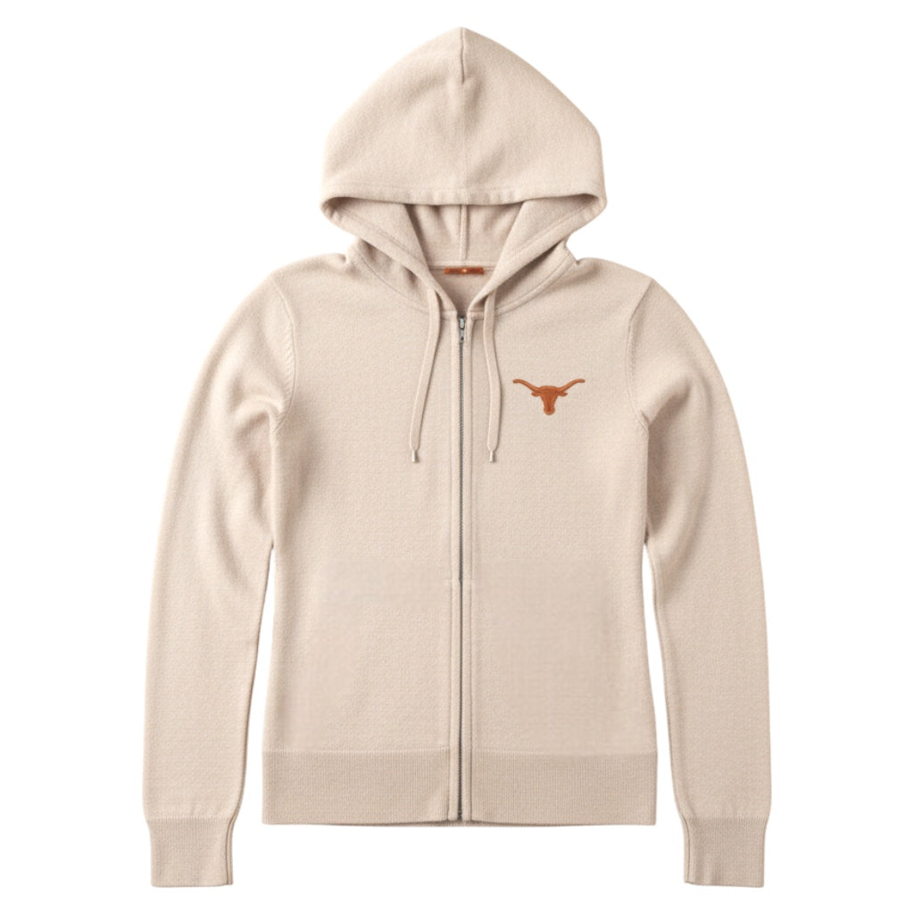 Forty Acres Texas Longhorns Chitown Merino Full Zip Hoodie