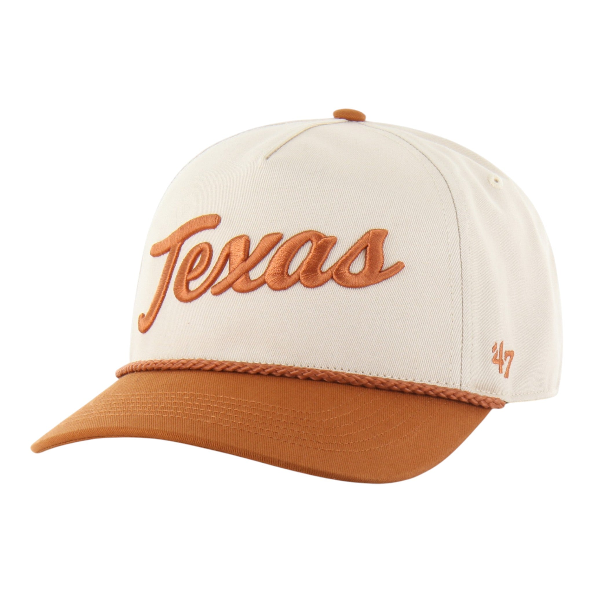 Texas Longhorns '47 Script Steerhead Rope Two Tone Hitch Hat