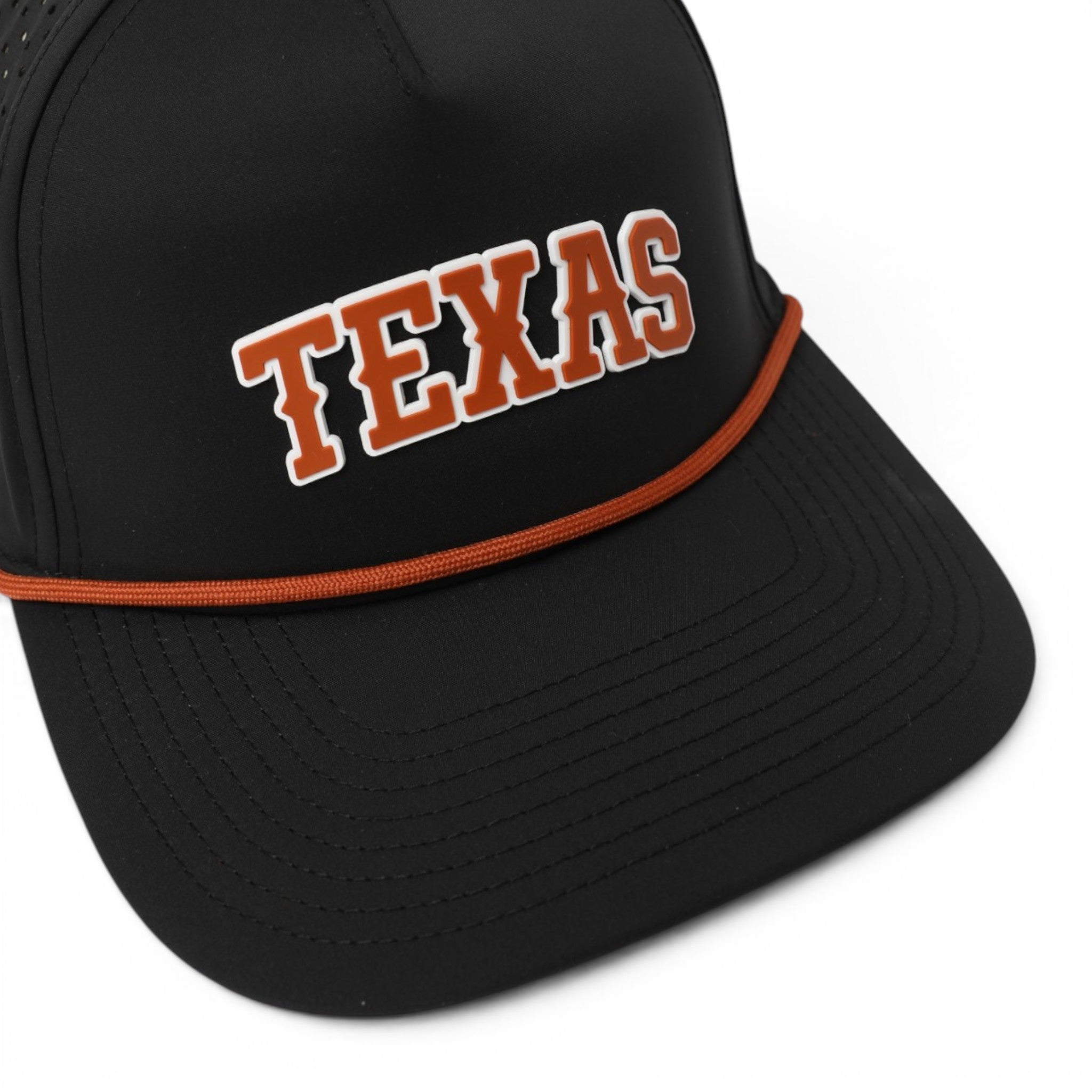 Texas Longhorns Curved 5 Panel Perforated Rope Hat