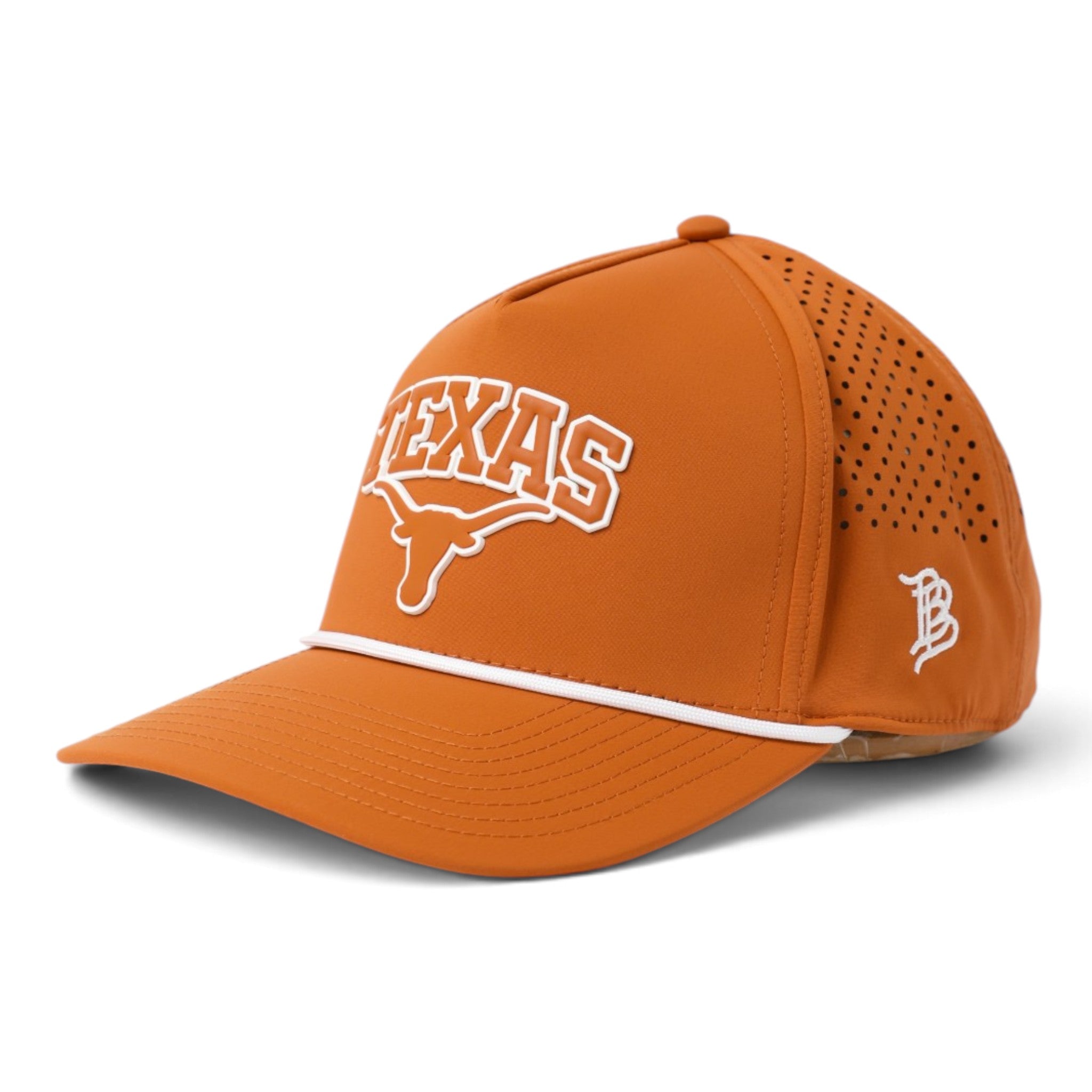 Texas Longhorns Curved 5 Panel Perforated Arch Steerhead Rope Hat