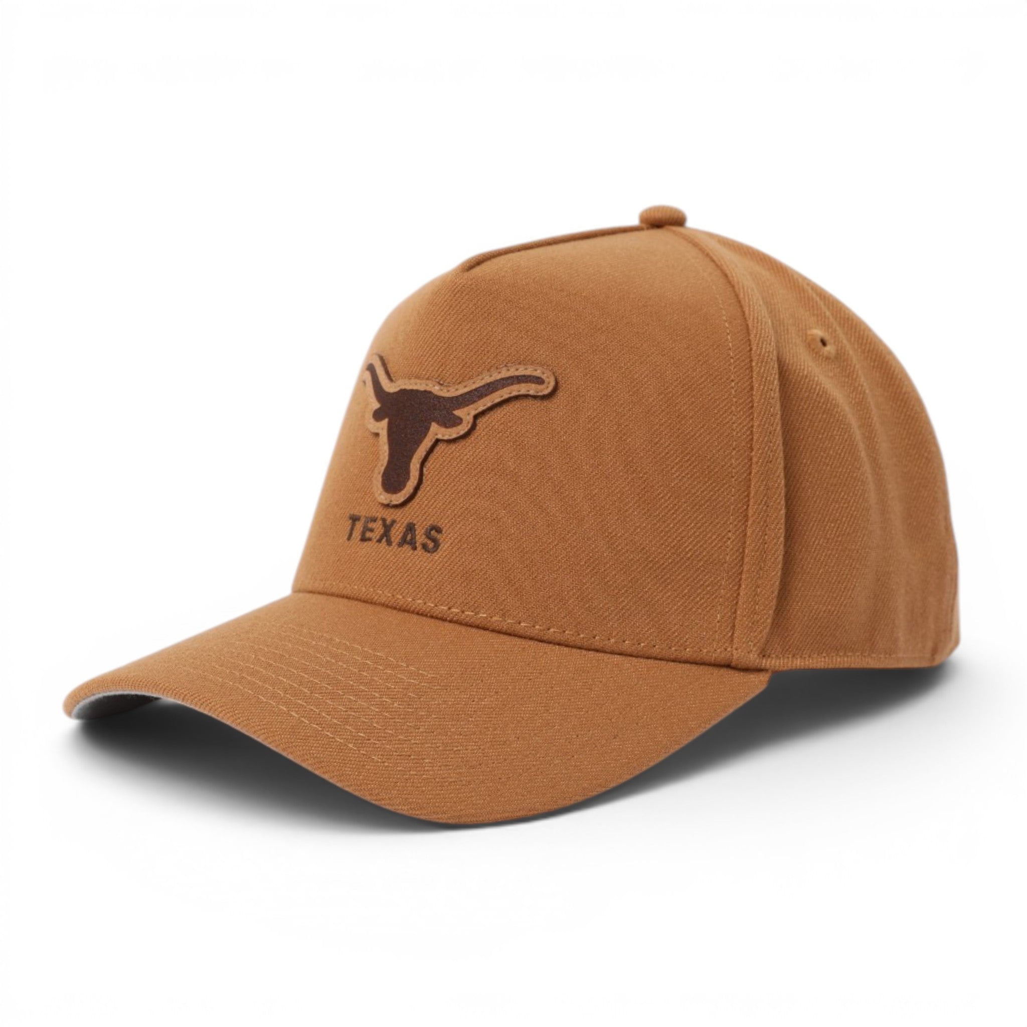 Texas Longhorns Legacy Leather Patch Steerhead 5 Panel Hat