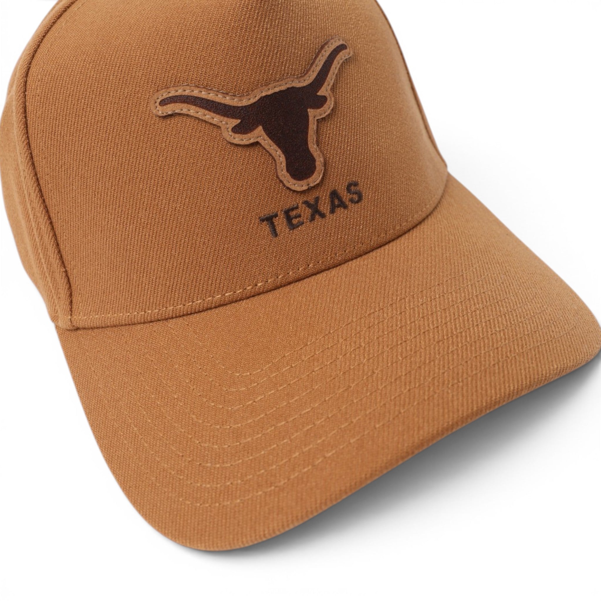 Texas Longhorns Legacy Leather Patch Steerhead 5 Panel Hat