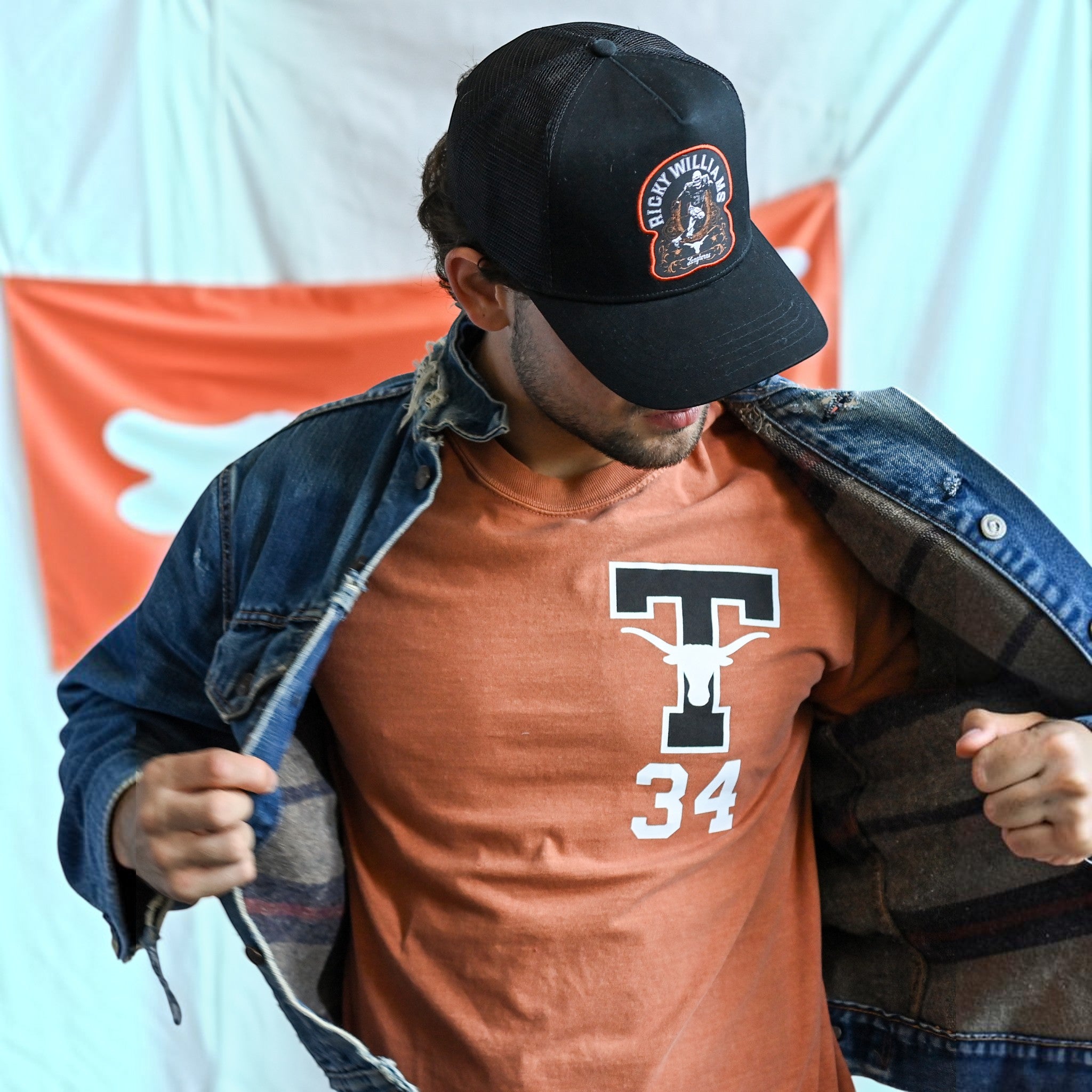 Roots of Fight Texas Longhorns Ricky Williams Snapback Hat