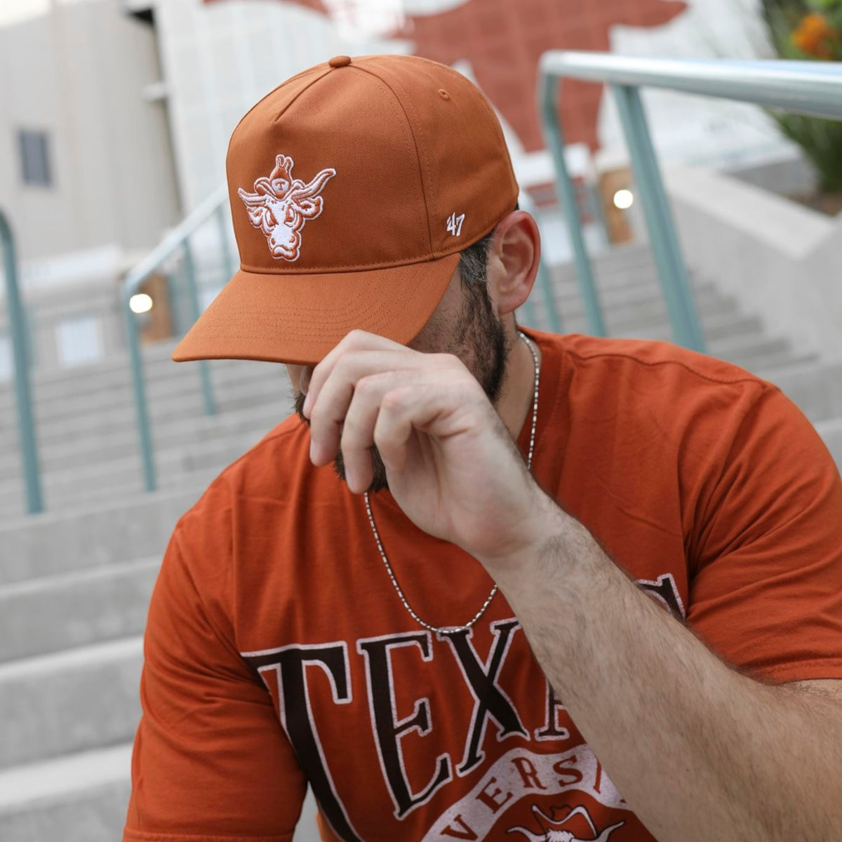 Texas Longhorns '47 Vault Angry Bevo Hitch Hat