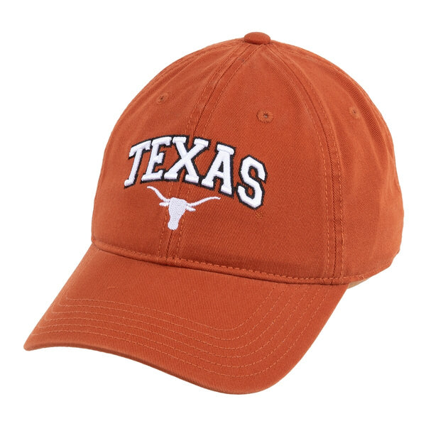 Texas Longhorns EZA Relaxed Twill Arch Steer Head Adjustable