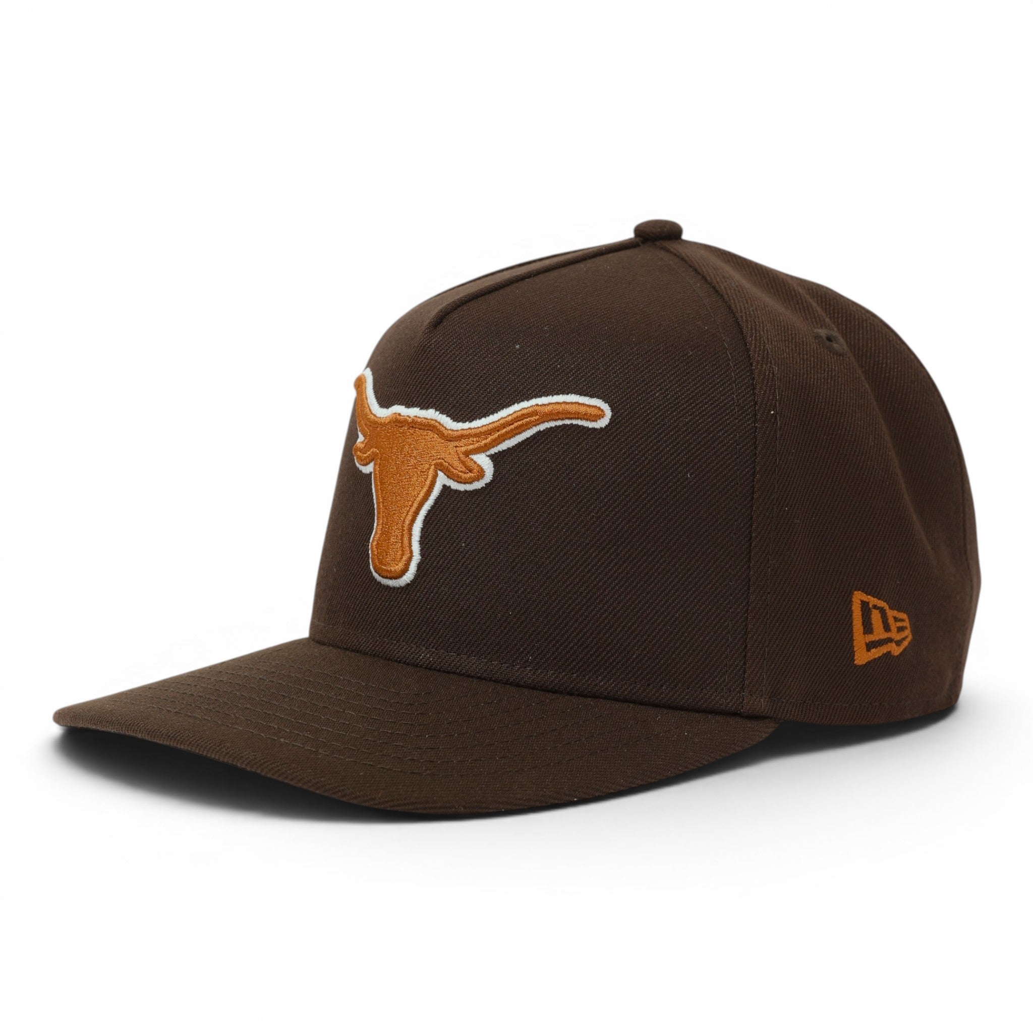 New Era Texas Longhorns 9FIFTY A Frame Steerhead Brown Hat