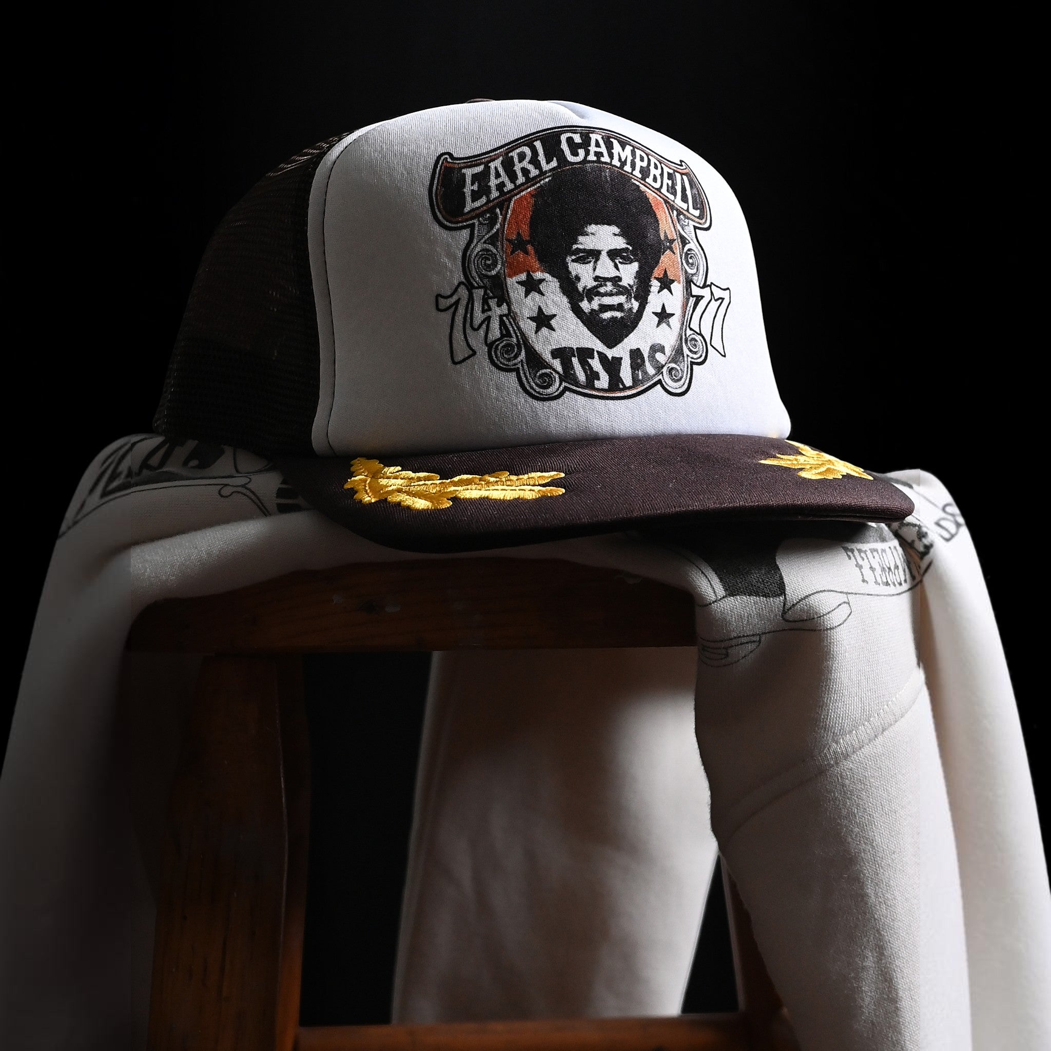 Roots of Fight Texas Longhorns Earl Campbell Legacy Trucker Hat