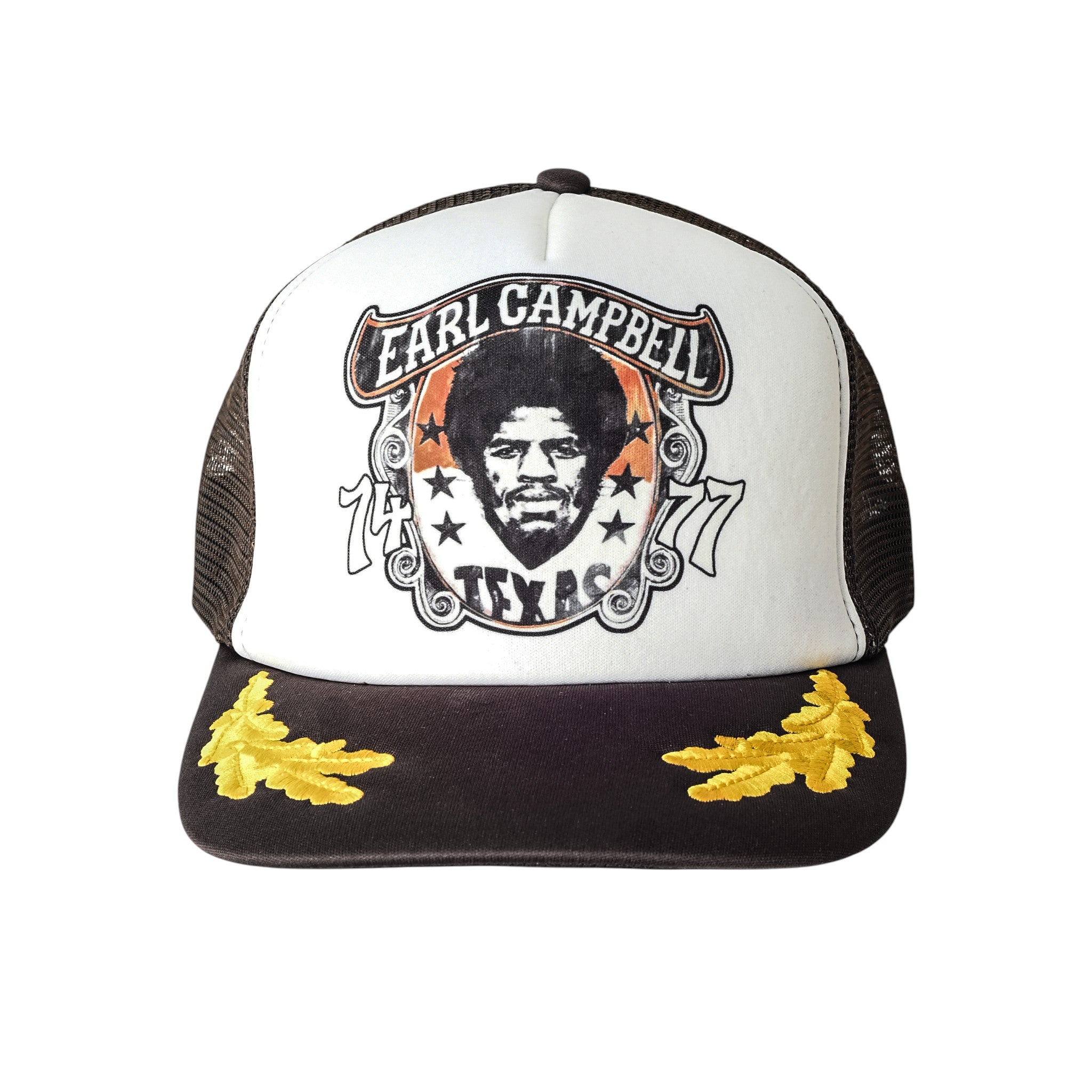 Roots of Fight Texas Longhorns Earl Campbell Legacy Trucker Hat