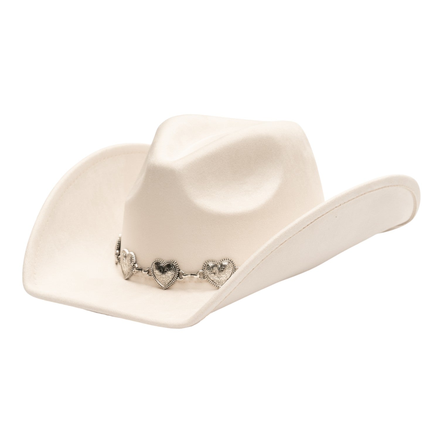 Heart Charms Band Cowboy Hat