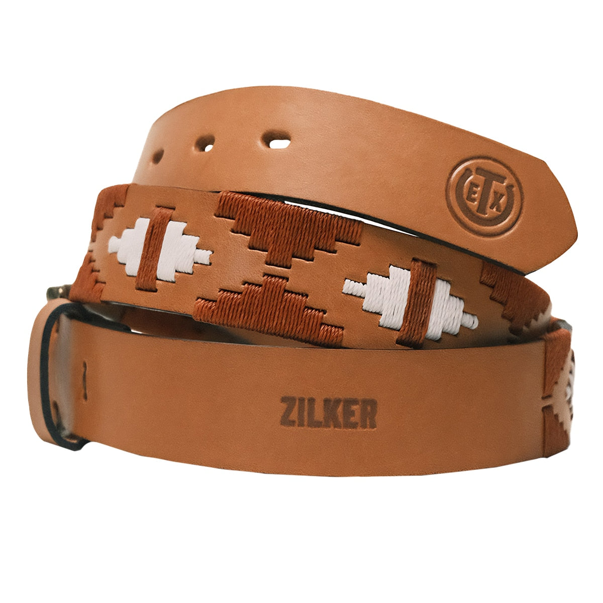 Texas Exes Rustic Leather Belt