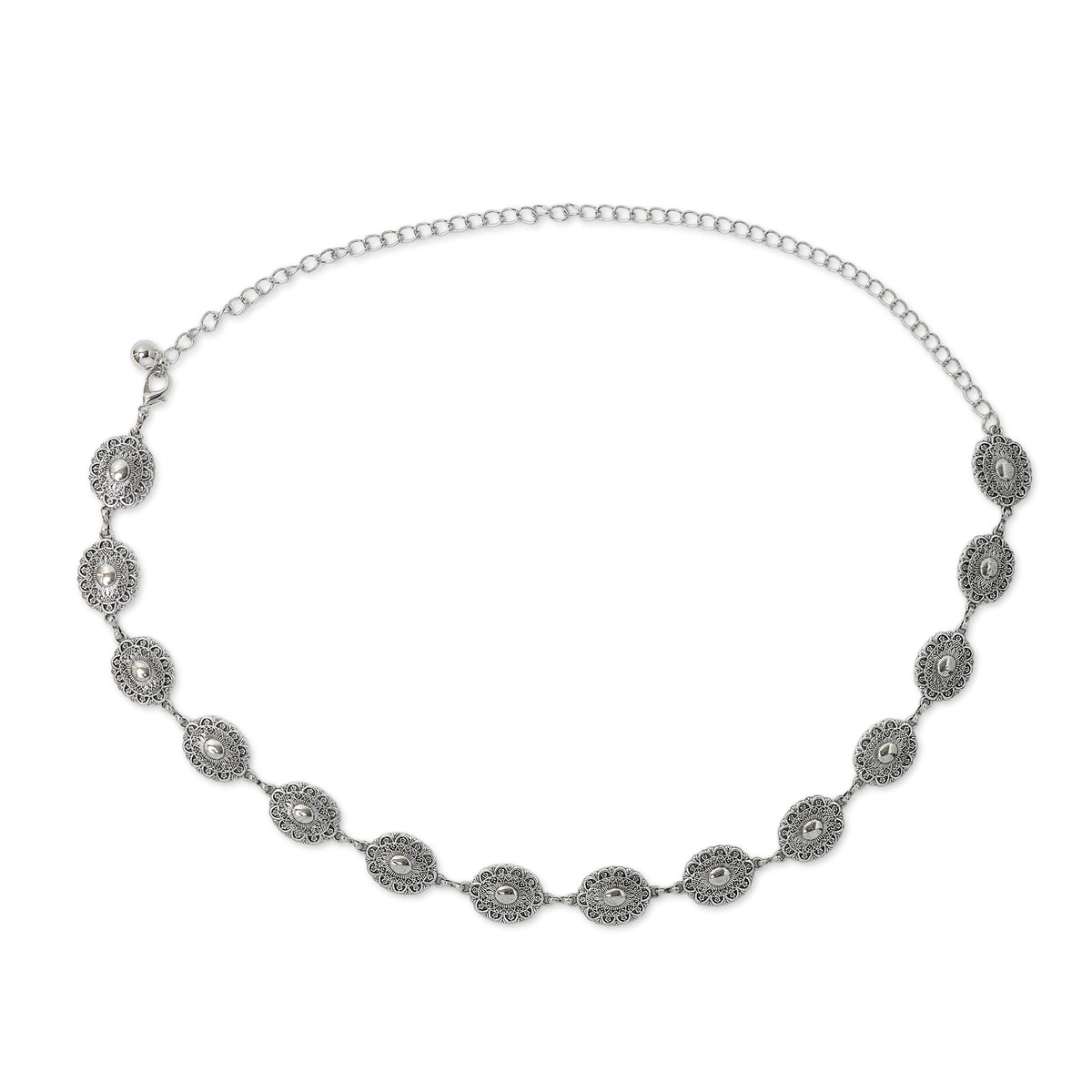 Oval Concho Chain Belt