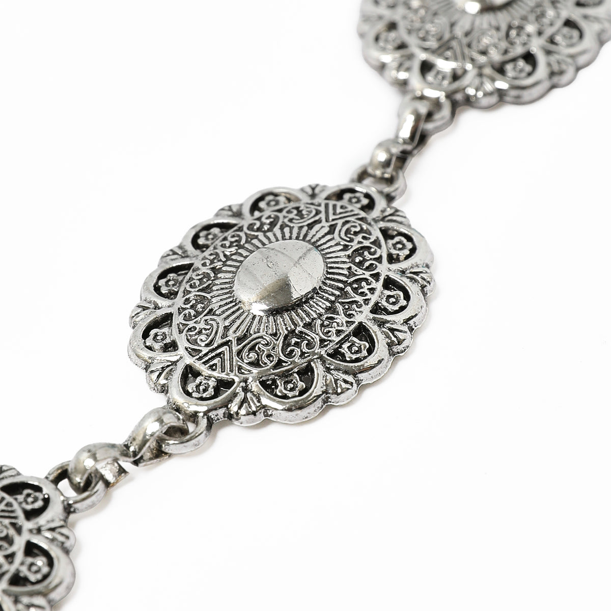 Oval Concho Chain Belt