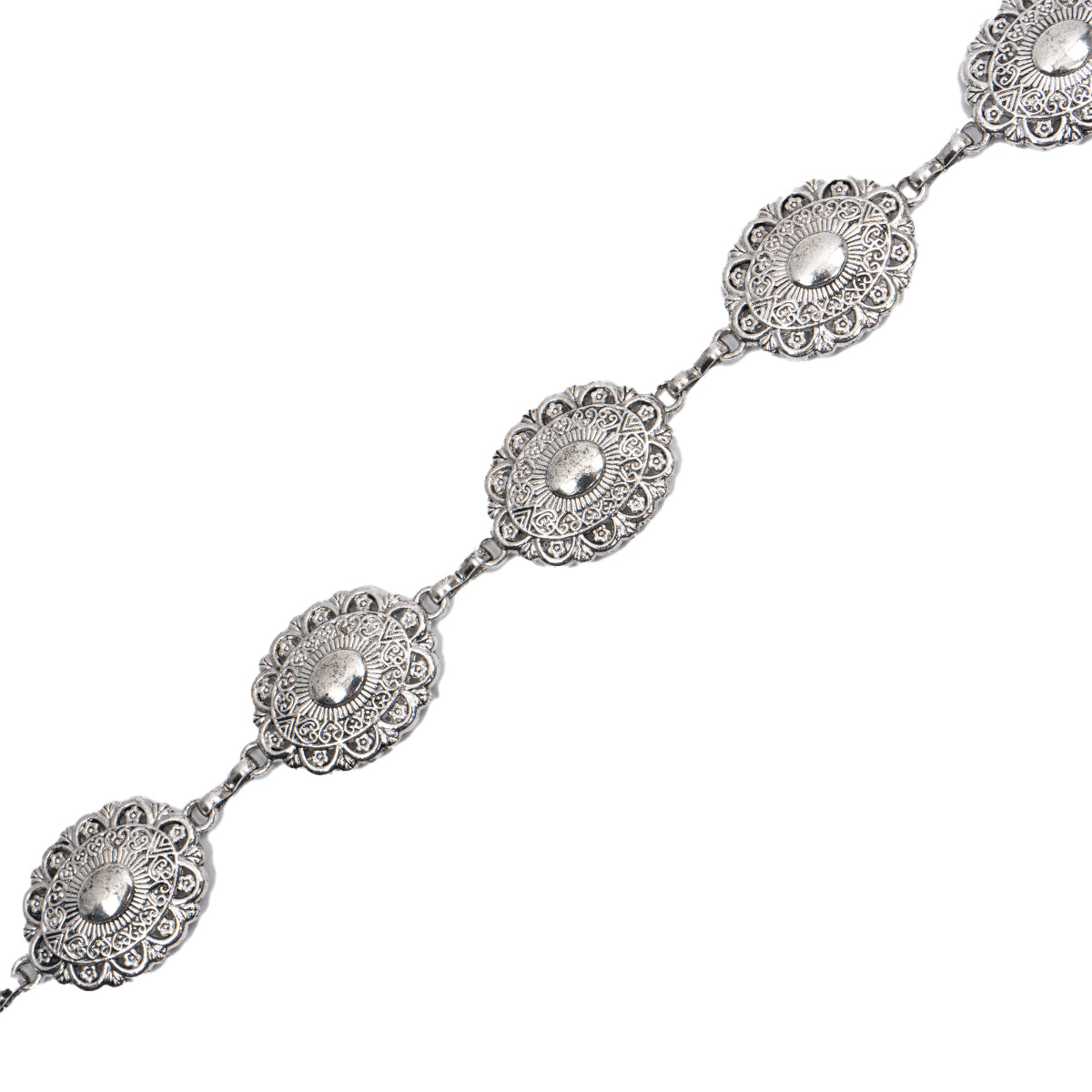Oval Concho Chain Belt