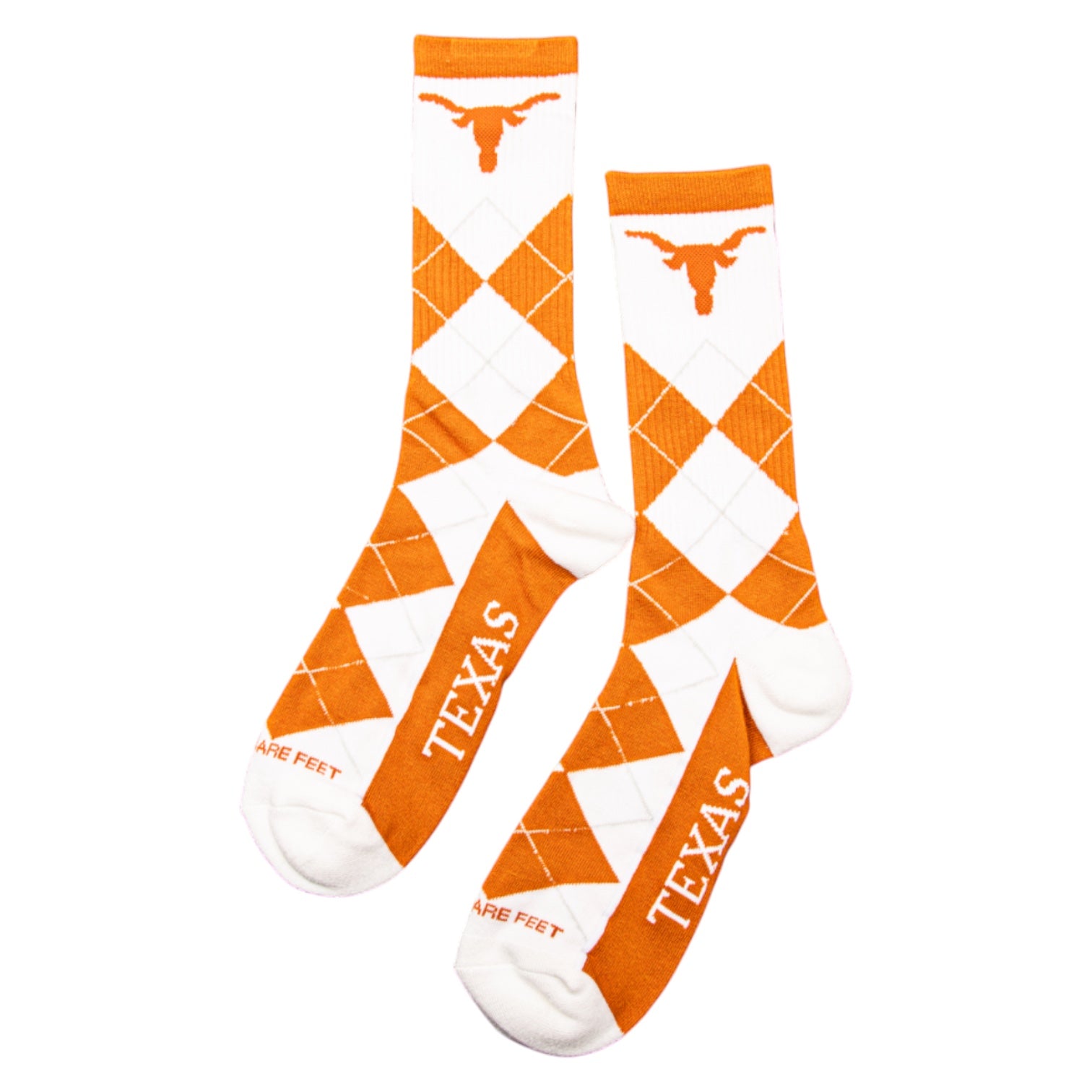 Texas Longhorns Argyle Fyre Socks