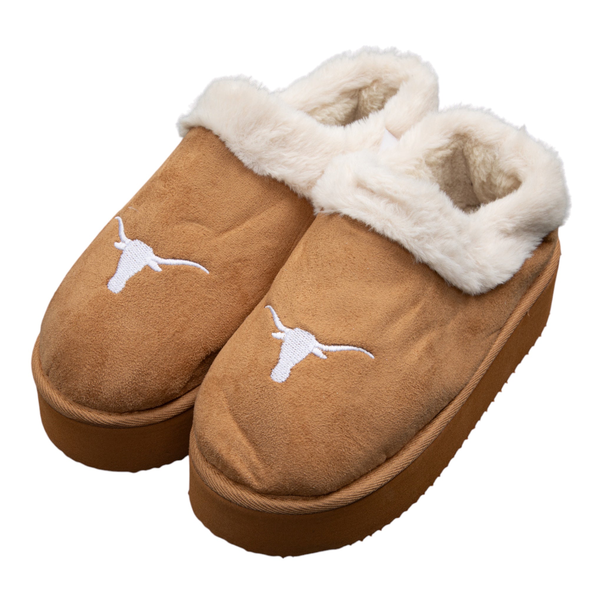 ZooZatz Texas Longhorns Teagan Faux Suede Slipper