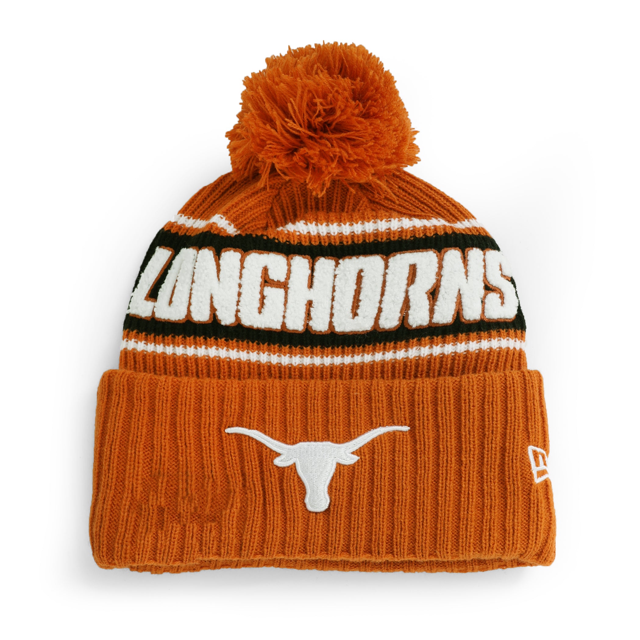 Texas Longhorns Bold Cuffed Pom Knit