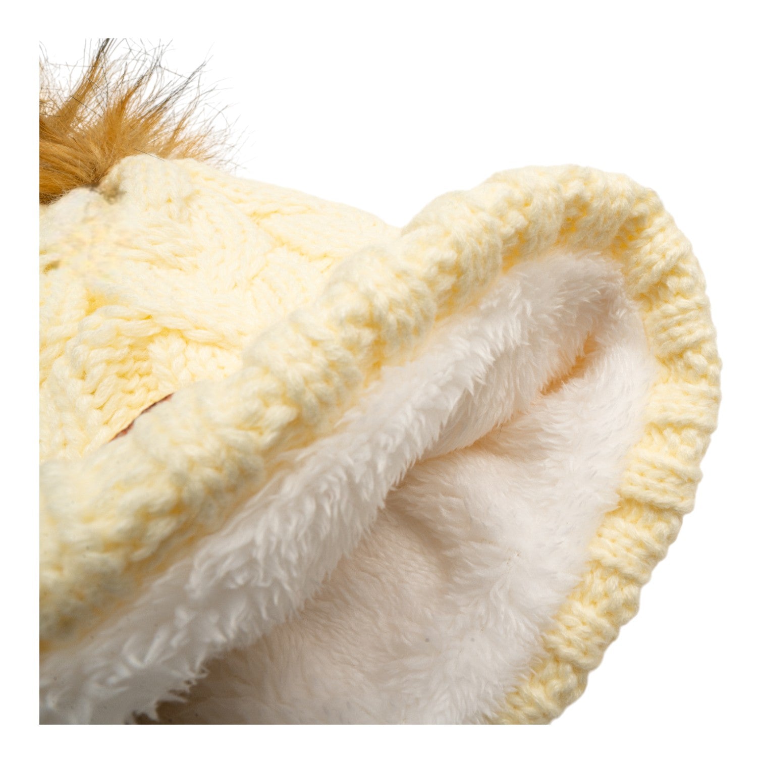 Texas Longhorns Fur Pom Cuffed Knit