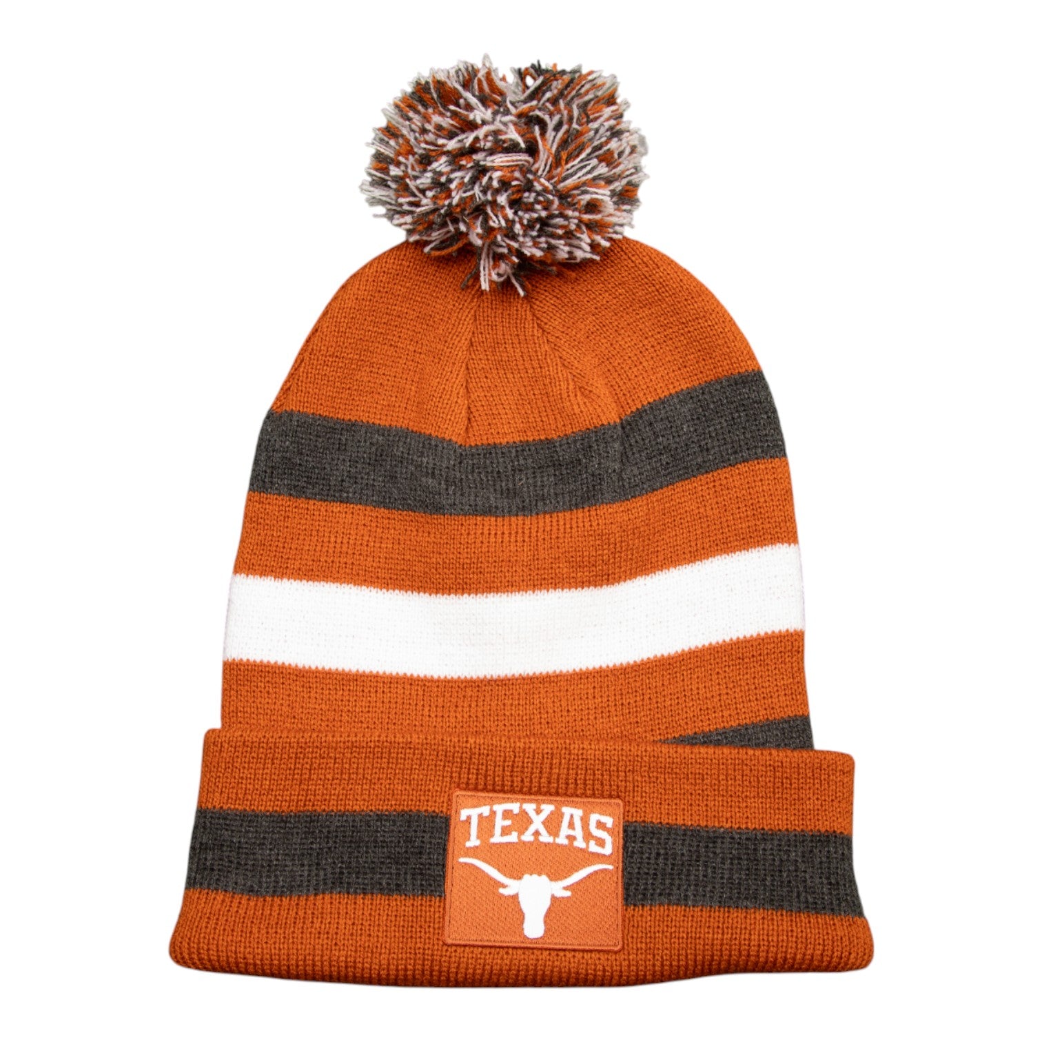 Texas Longhorns Knit Primetime Cuff Pom Beanie