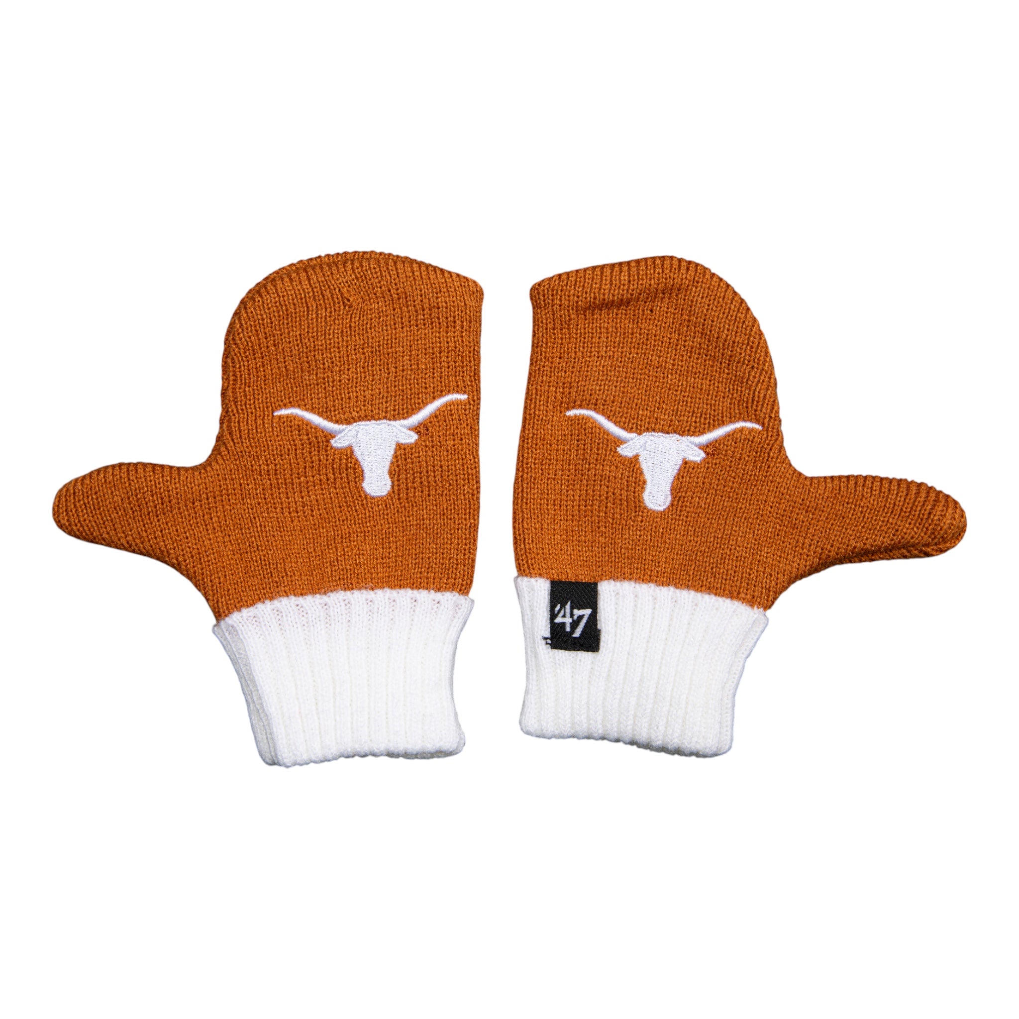 Youth Texas Longhorns '47 Hangtime Cuff Pom Knit