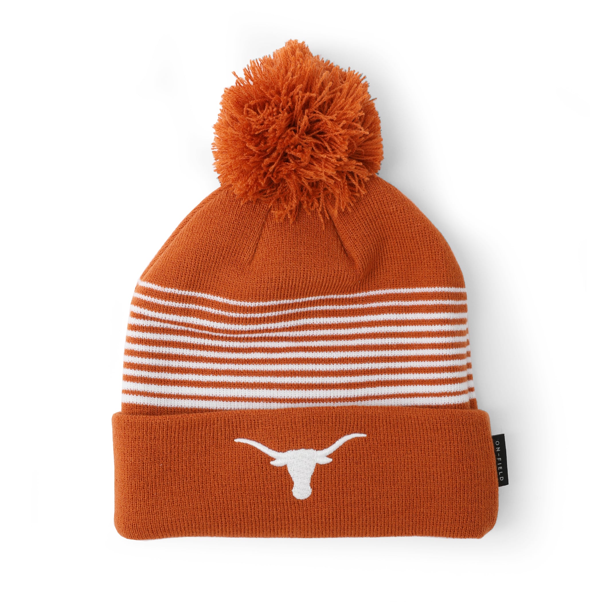 Youth Nike Texas Longhorns Peak Cuff Pom Beanie