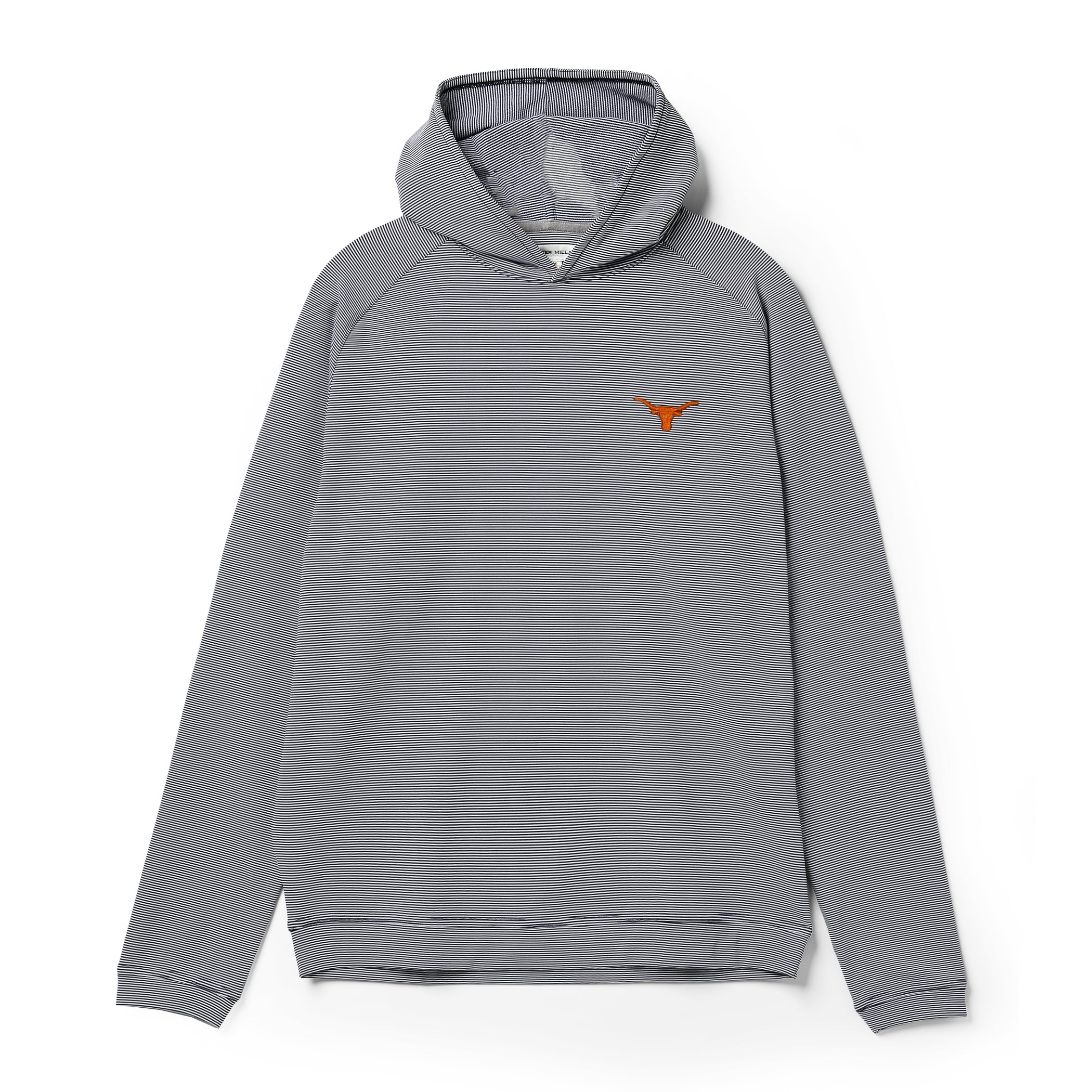 Peter Millar Texas Longhorns Pine Sugar Stripe Performance Hoodie