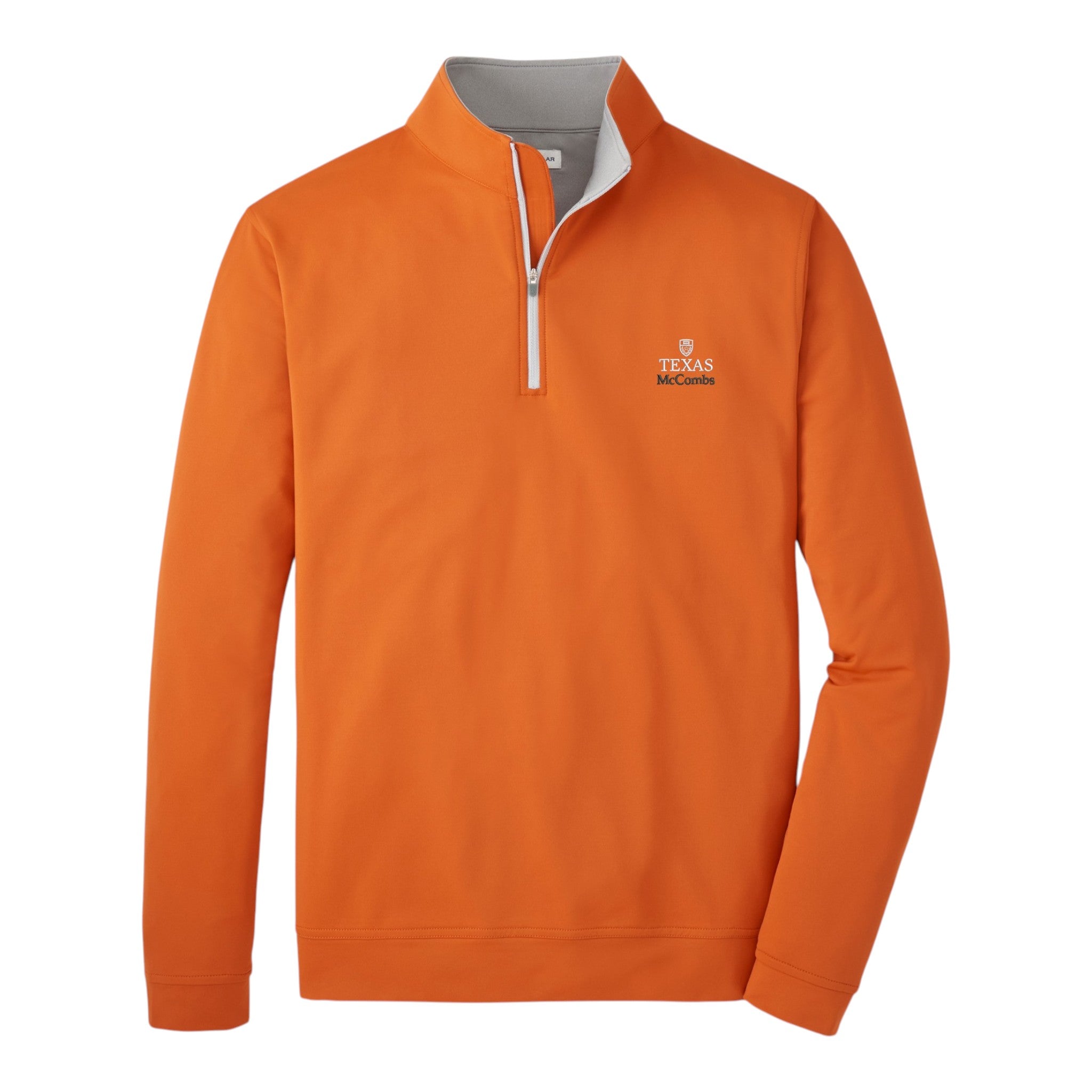 Peter Millar University of Texas McCombs Solid Perth Quarter Zip