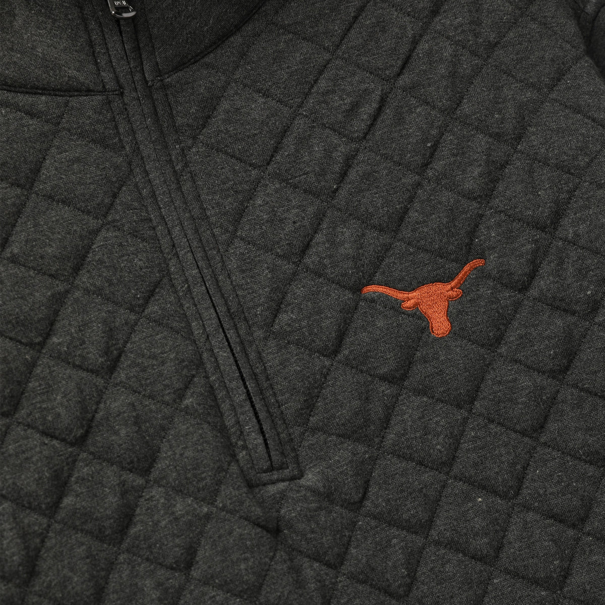 Forty Acres Texas Longhorns Spring Quilted Half Zip