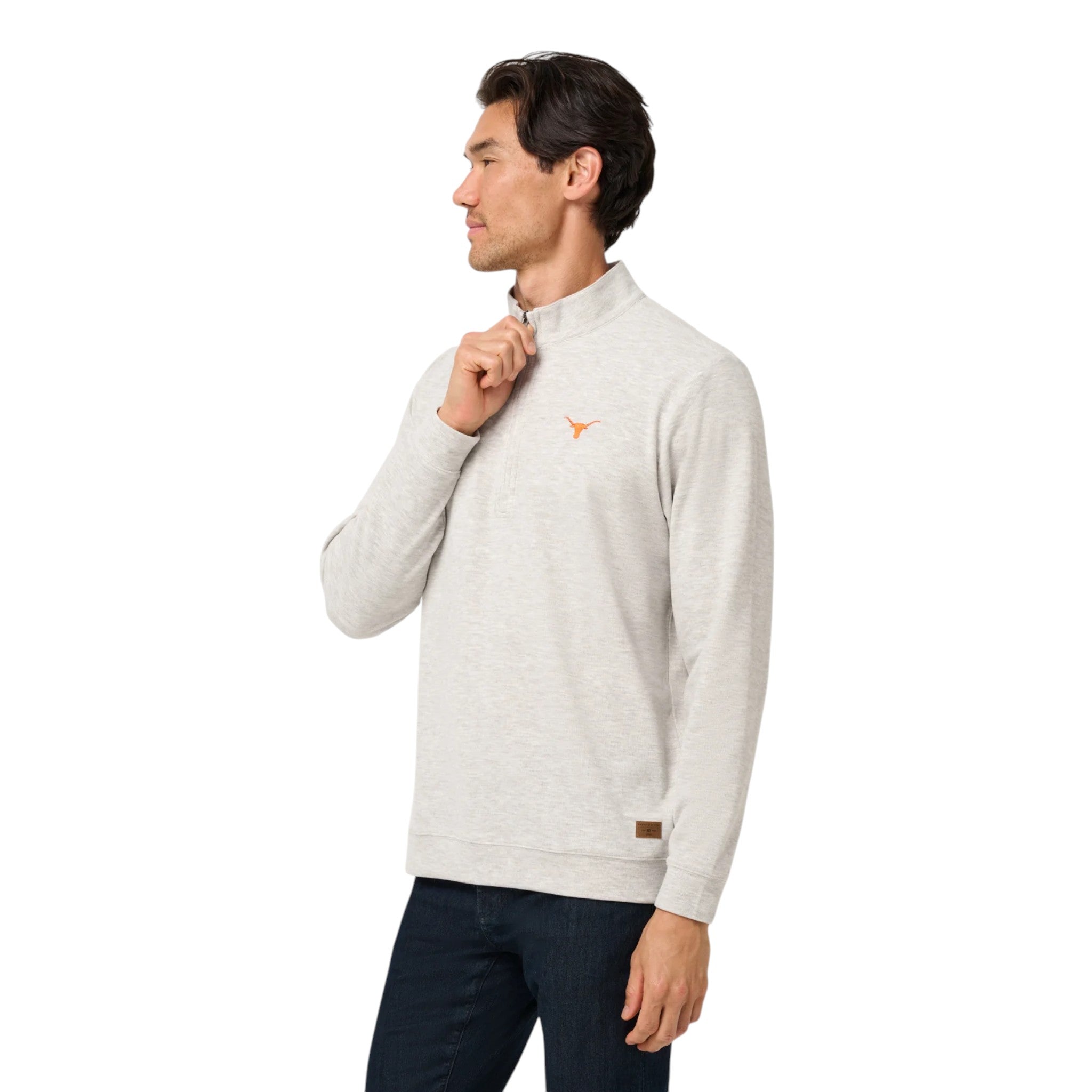 TravisMathew Texas Longhorns Cloud Home Game Quarter Zip