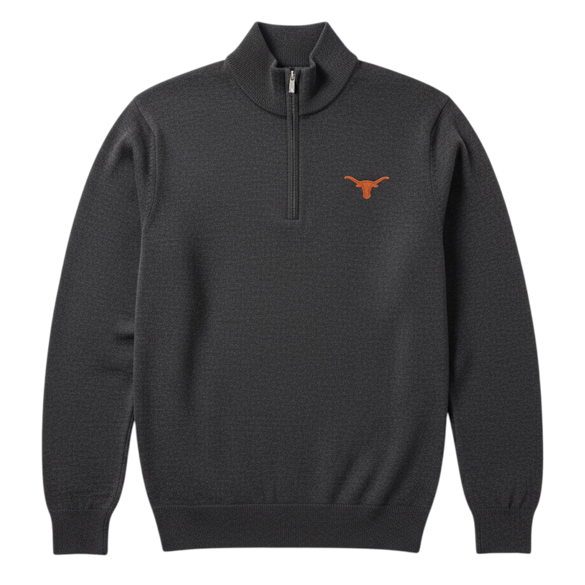 Forty Acres Texas Longhorns Chitown Merino Half Zip Pullover