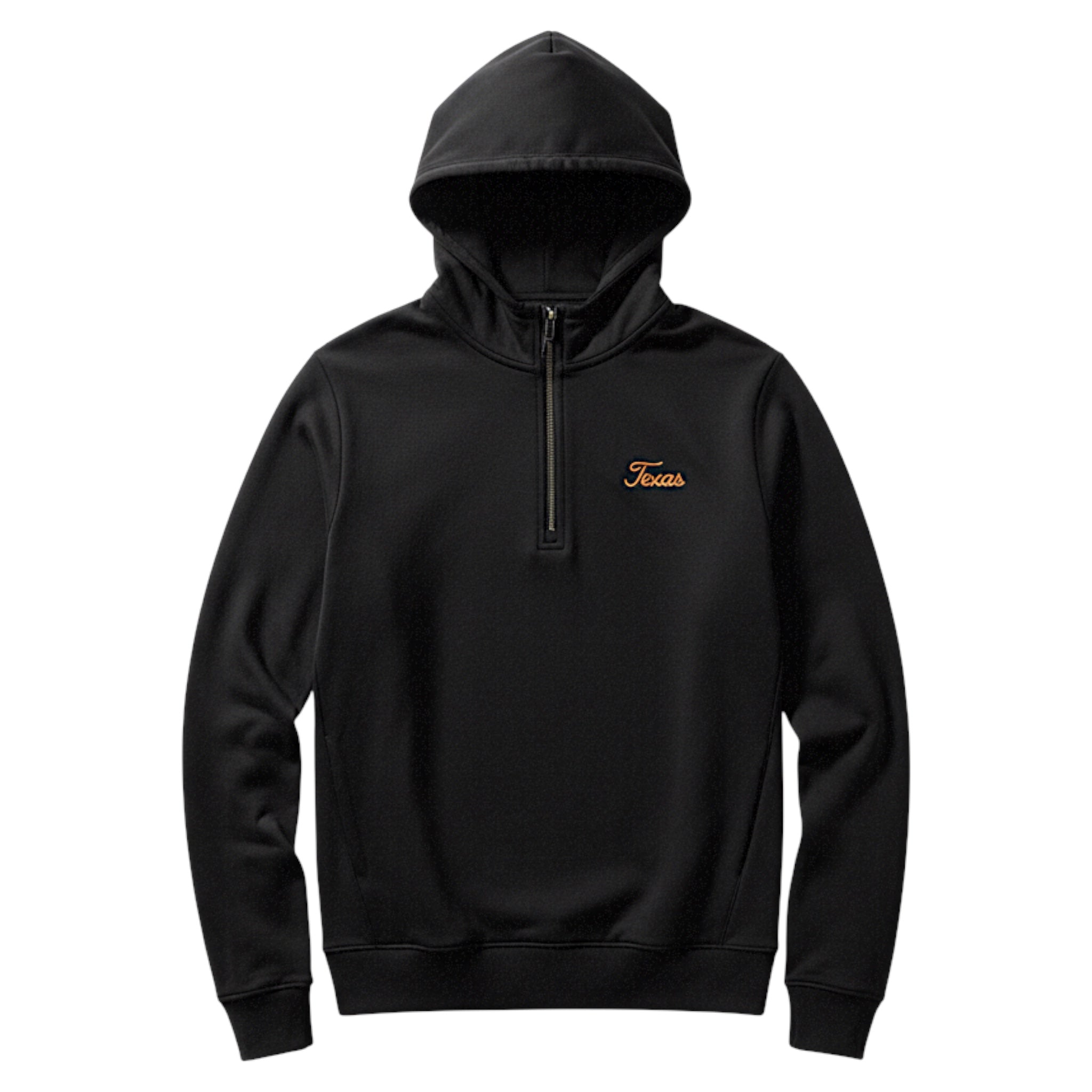 Forty Acres Texas Longhorns Coaches Hood Script Quarter Zip