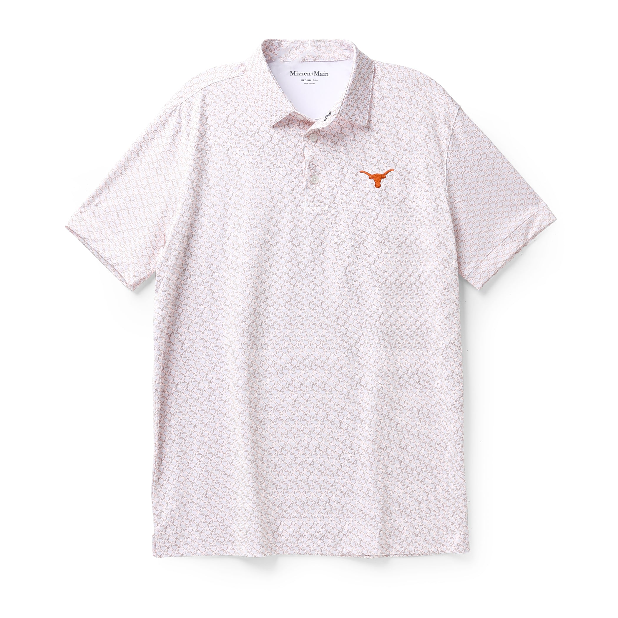 Mizzen+Main Texas Longhorns Forever All Over Print Trim Polo