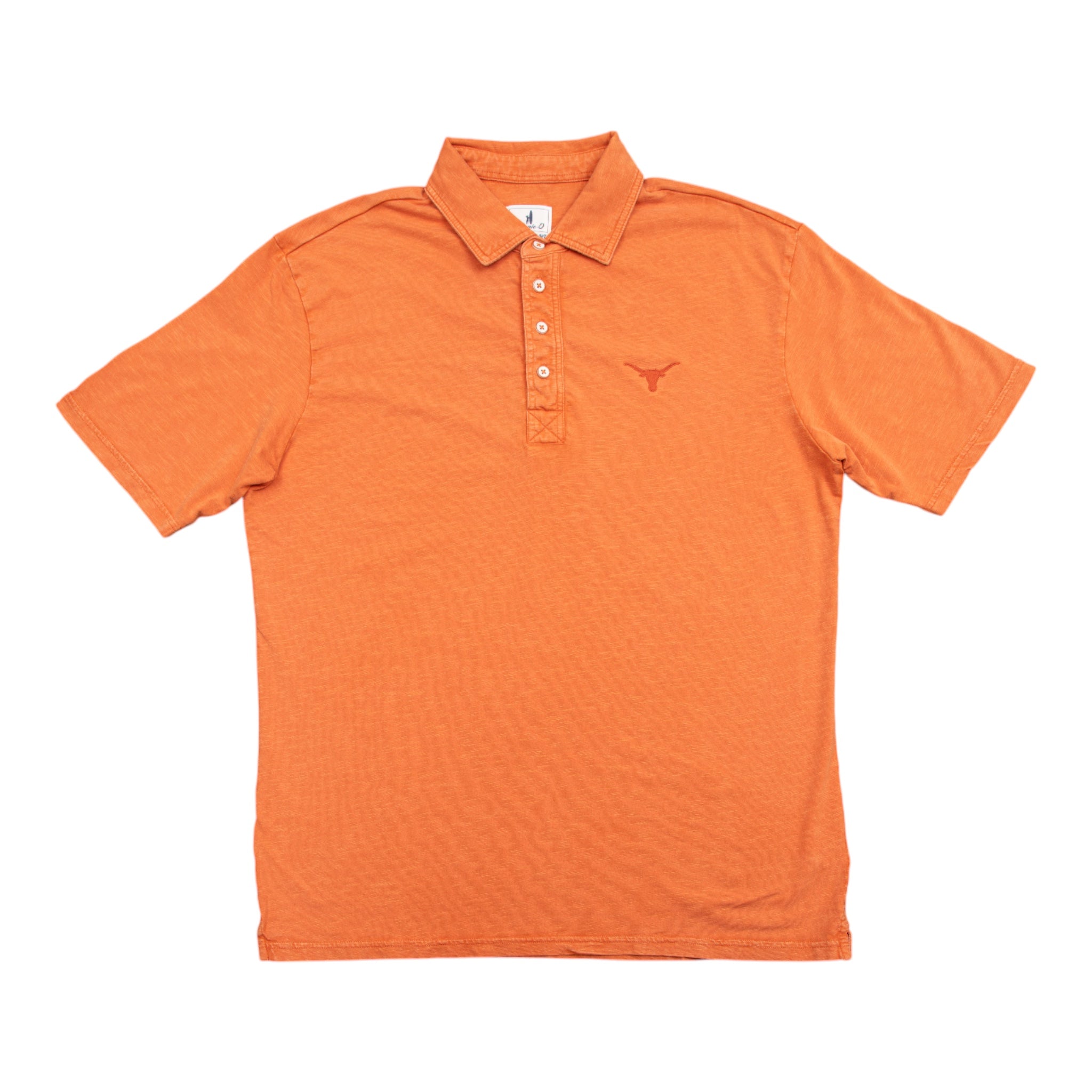 Johnnie-O Texas Longhorns Garment Dyed Coastal Wash Polo