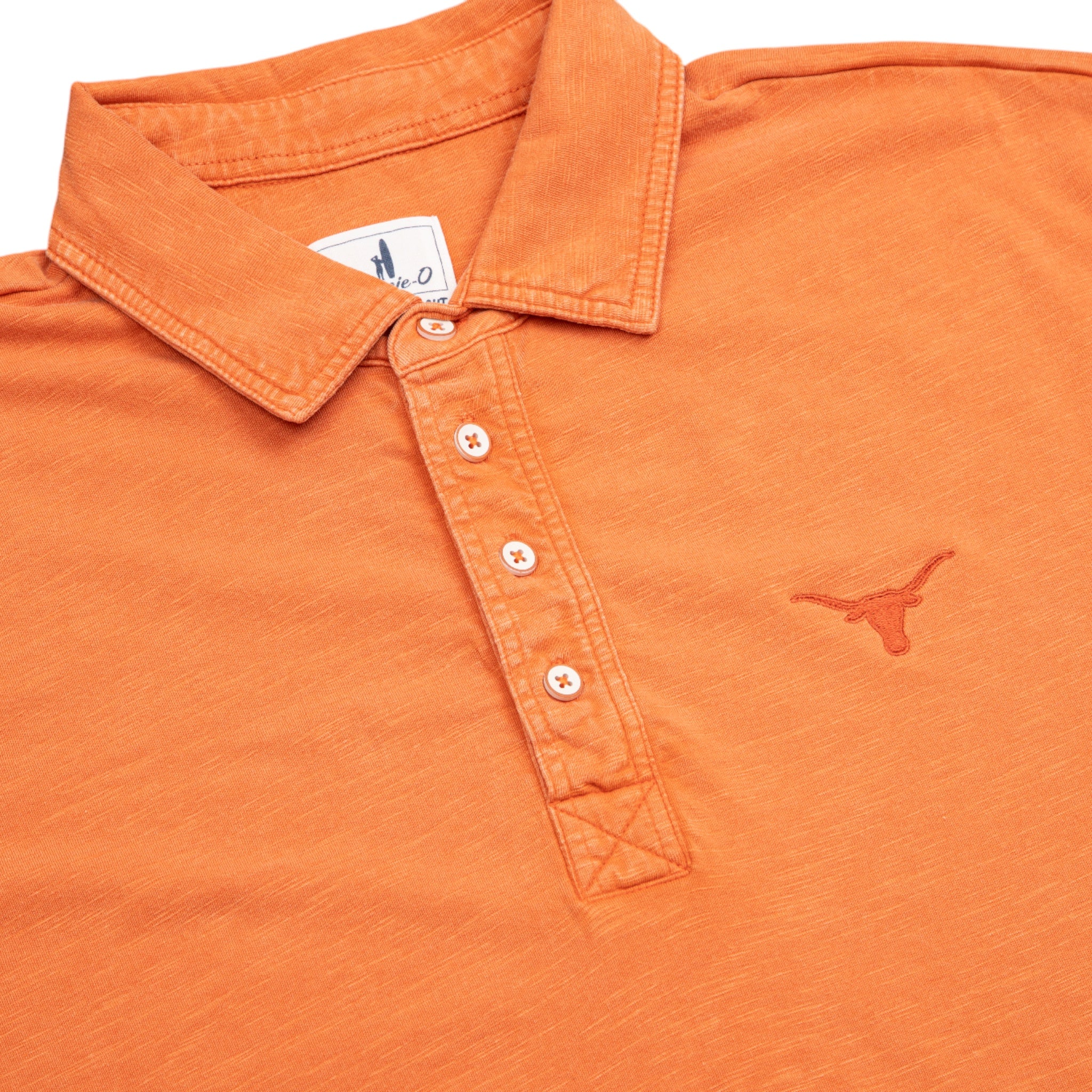 Johnnie-O Texas Longhorns Garment Dyed Coastal Wash Polo