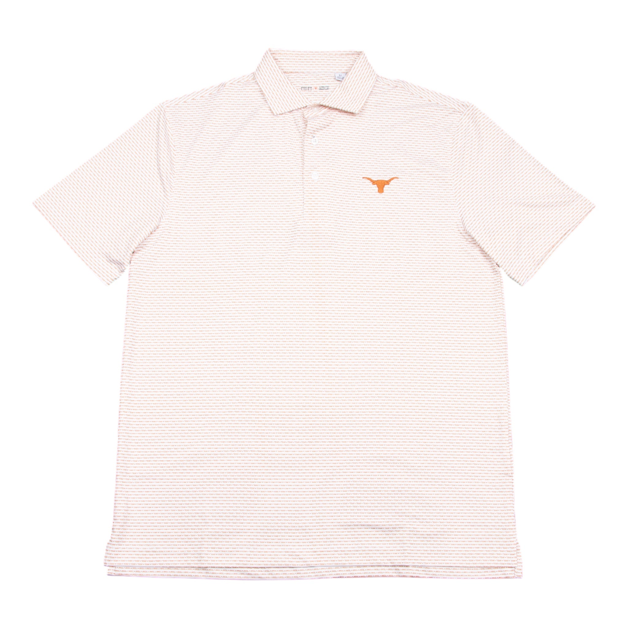 Forty Acres Texas Longhorns Alternating Stripe Polo