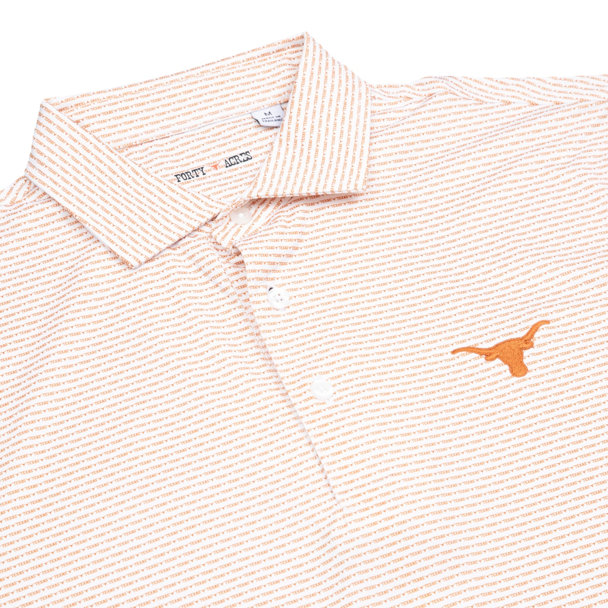 Forty Acres Texas Longhorns Alternating Stripe Polo