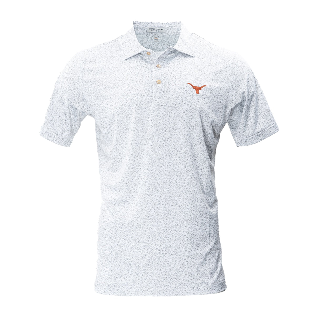 Peter Millar Texas Longhorns Blitz Performance Jersey Print Polo