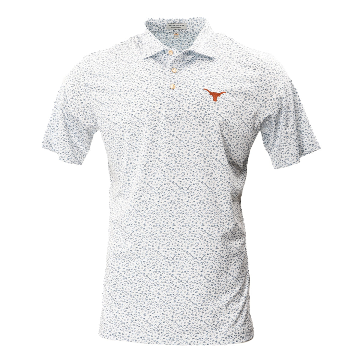 Peter Millar Texas Longhorns Batter Up Polo