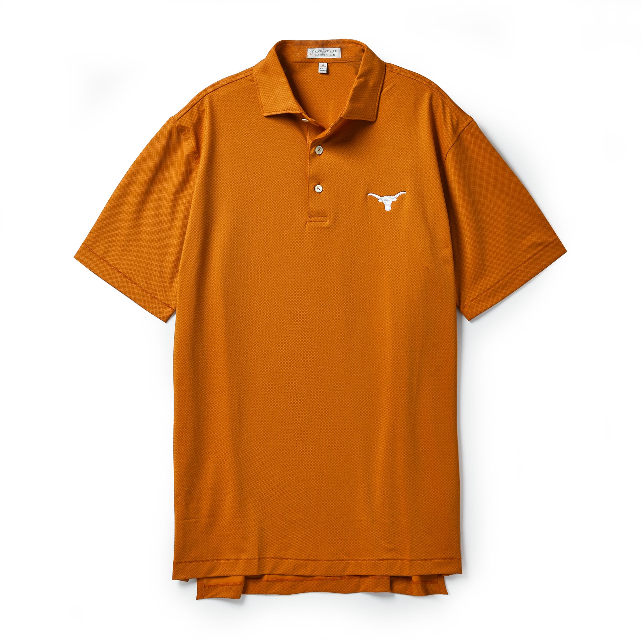 Peter Millar Texas Longhorns Hugo Performance Burnt Orange Jersey Polo