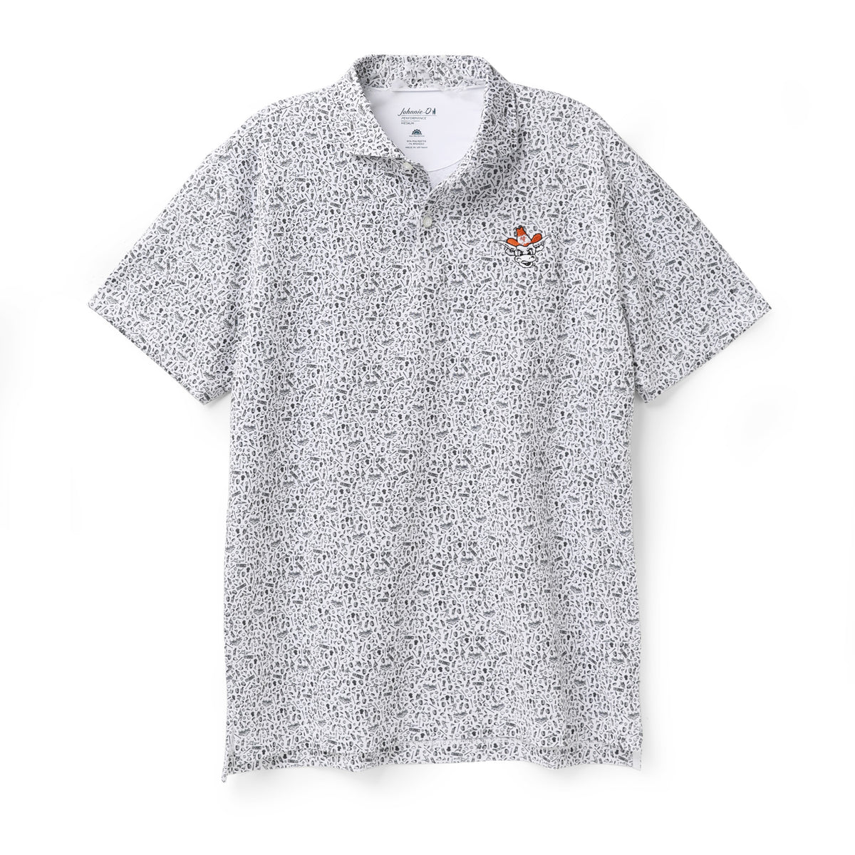 Johnnie-O Texas Longhorns Rally Cap All Over Print Vault Sport Polo