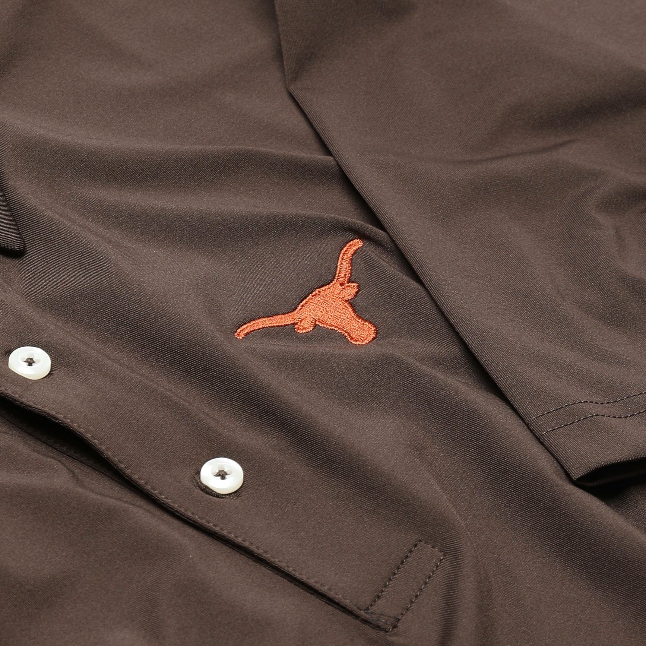 Forty Acres Texas Longhorns Eco Tec Solid Polo